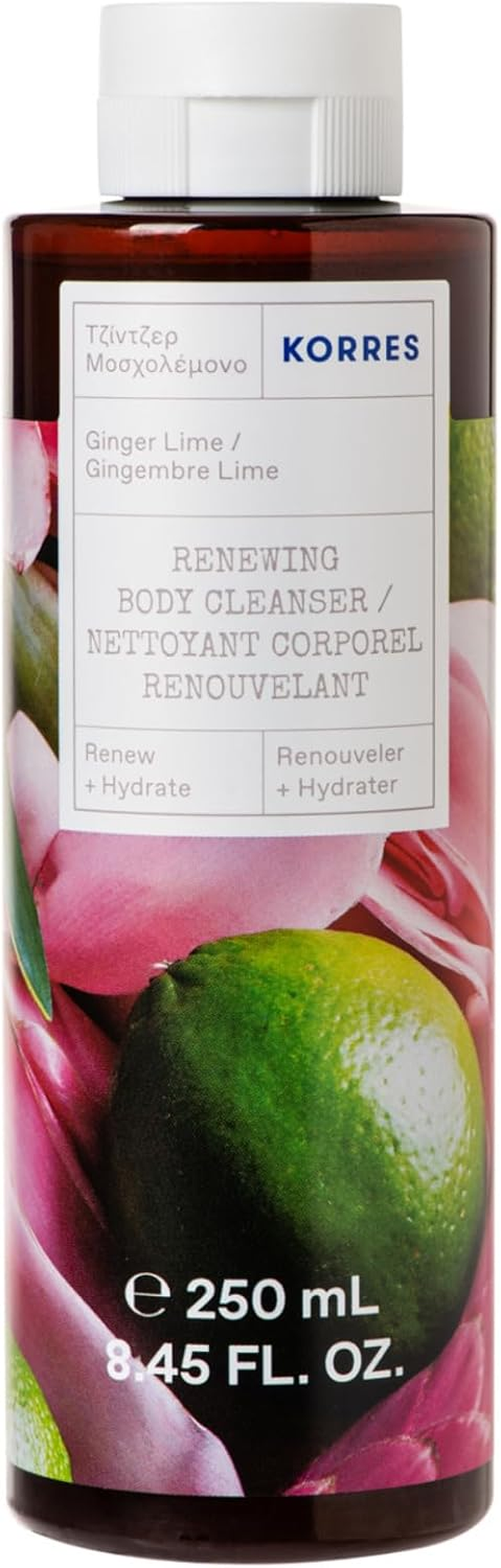 KORRES Ginger Lime Renewing Body Cleanser image number 1