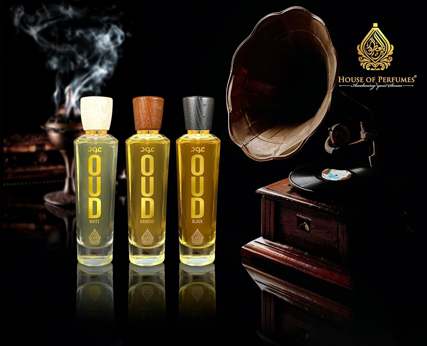 House of Perfumes Men'S Oud White Eau De Parfum Spray, 100 Ml image number 1