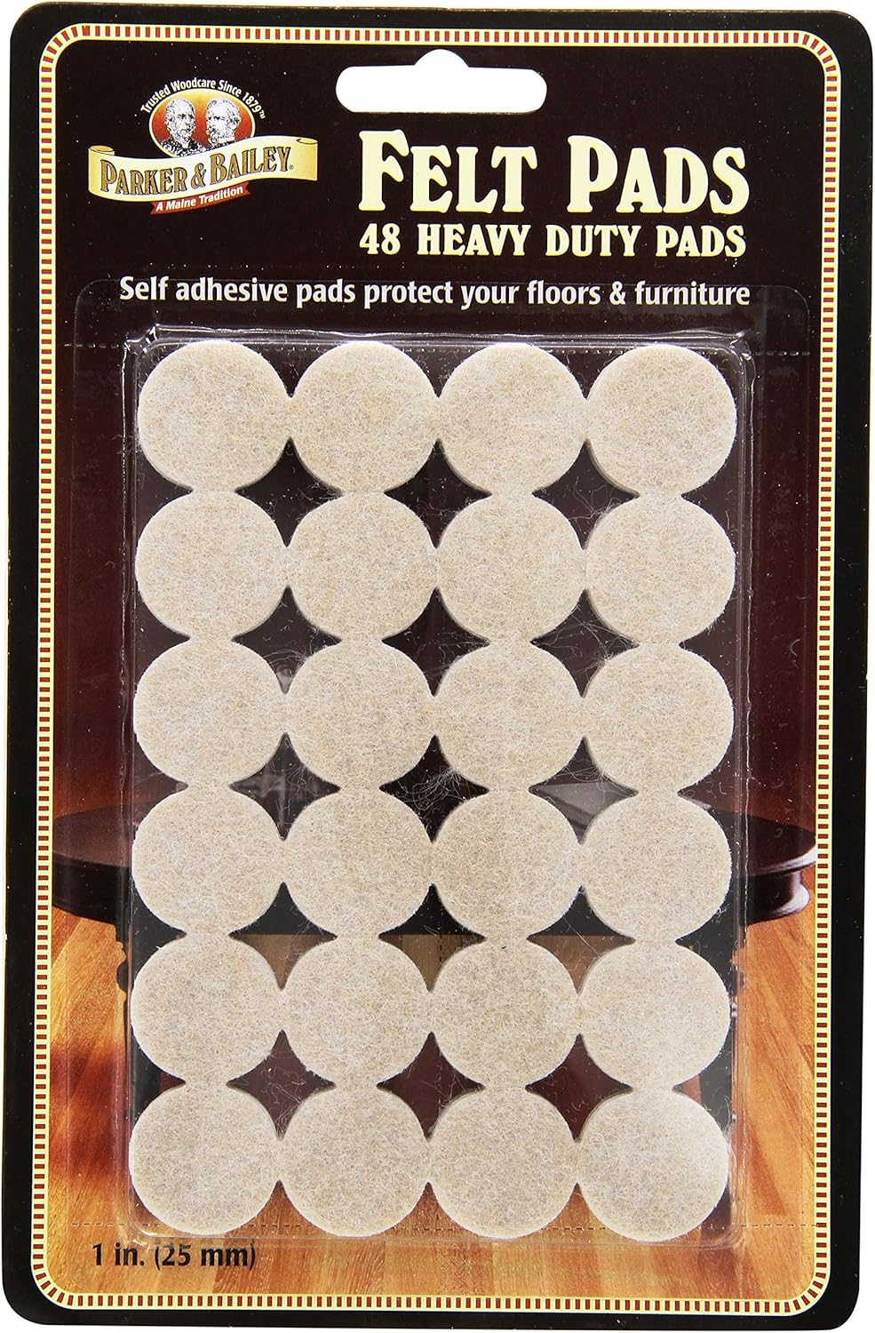 Parker Bailey Heavy Duty Felt Pads 16 Pk, 1, Piece