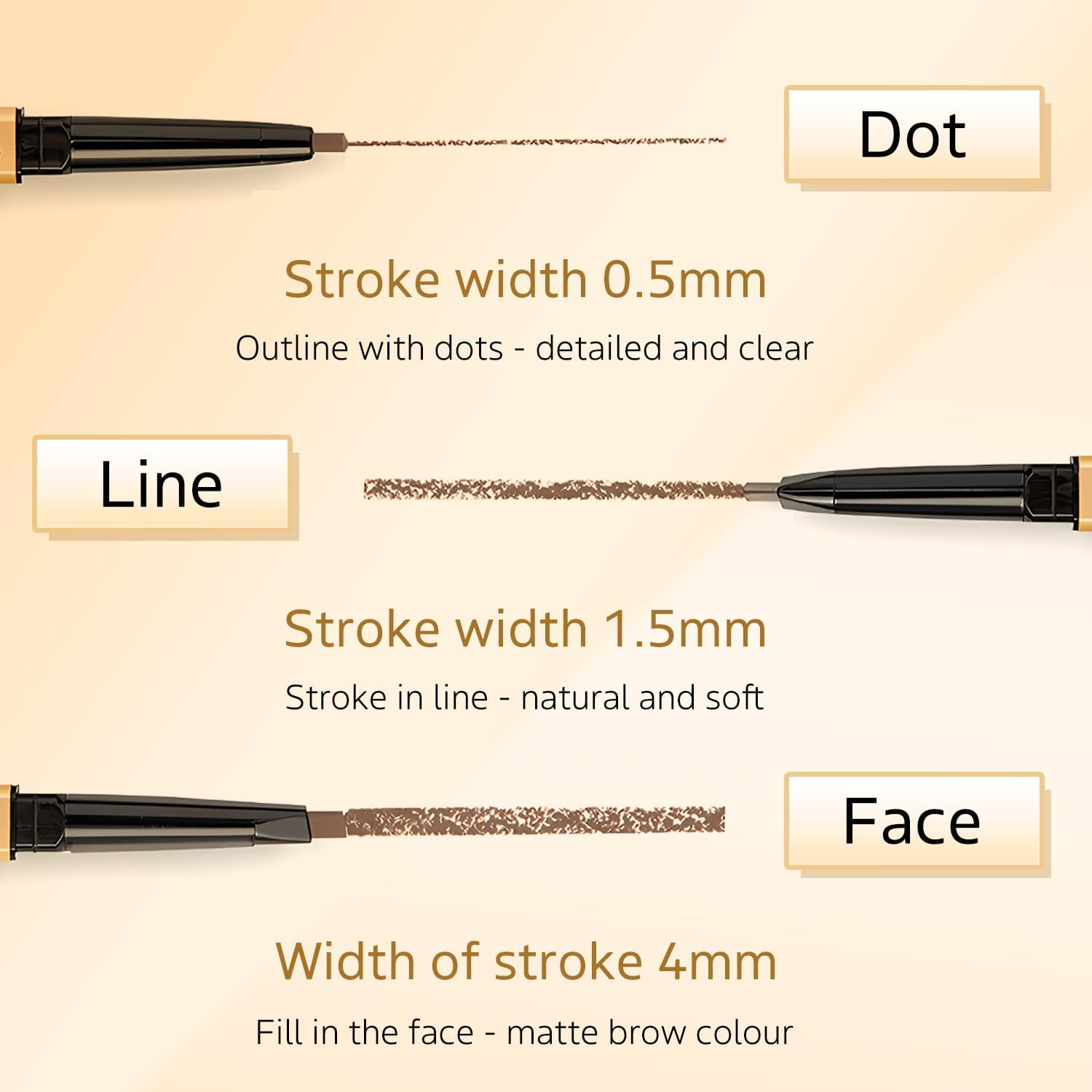 TORMEN 2PCS Micro Brow Pencil, Waterproof,Fine, Dual-Ended with Retractable Tip and Spoolie Brush Suitable for Nique Stylish,Sophisticated Brow Effects for Trend Followers (Gray Brown & Deep Coffee) image number 2