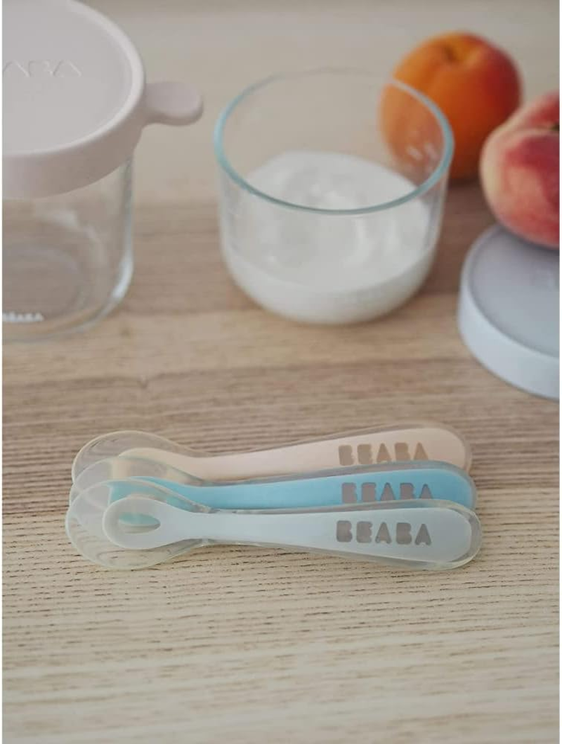 BEABA 1St Stage Silicone Spoon, Blue - Blue image number 6