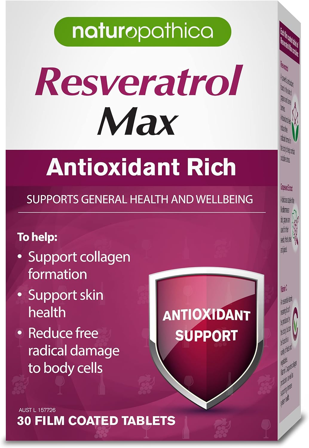 Naturopathica Resveratrol Max 30 Tablets