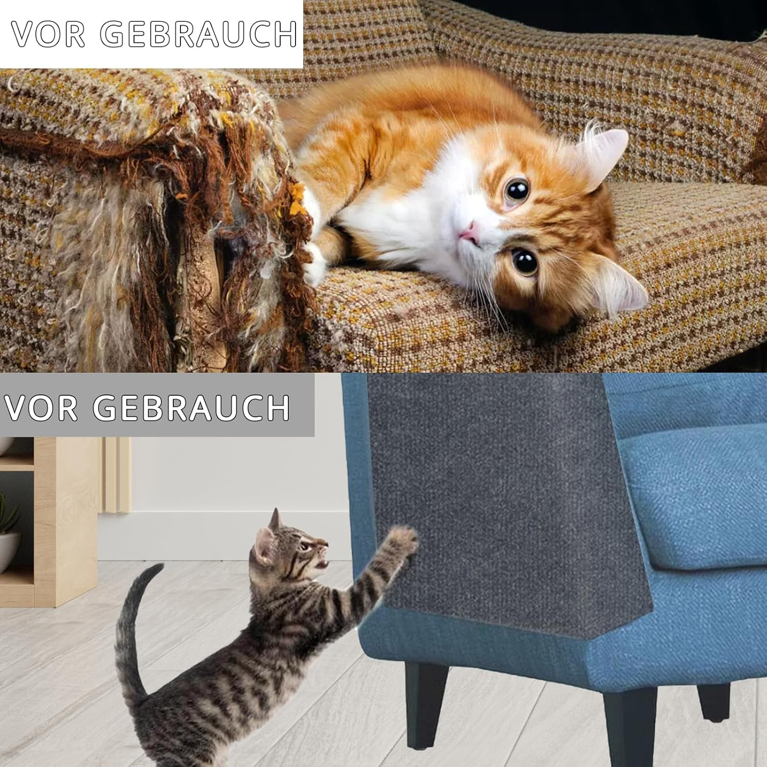 200 Cm X 40 Cm Cat Scratching Mat, Self-Adhesive, Scratching Boards Cat Wall, Scratch Protection Sofa Cat, DIY Scratching Board, Cat Scratching Mat, Dark Grey image number 4