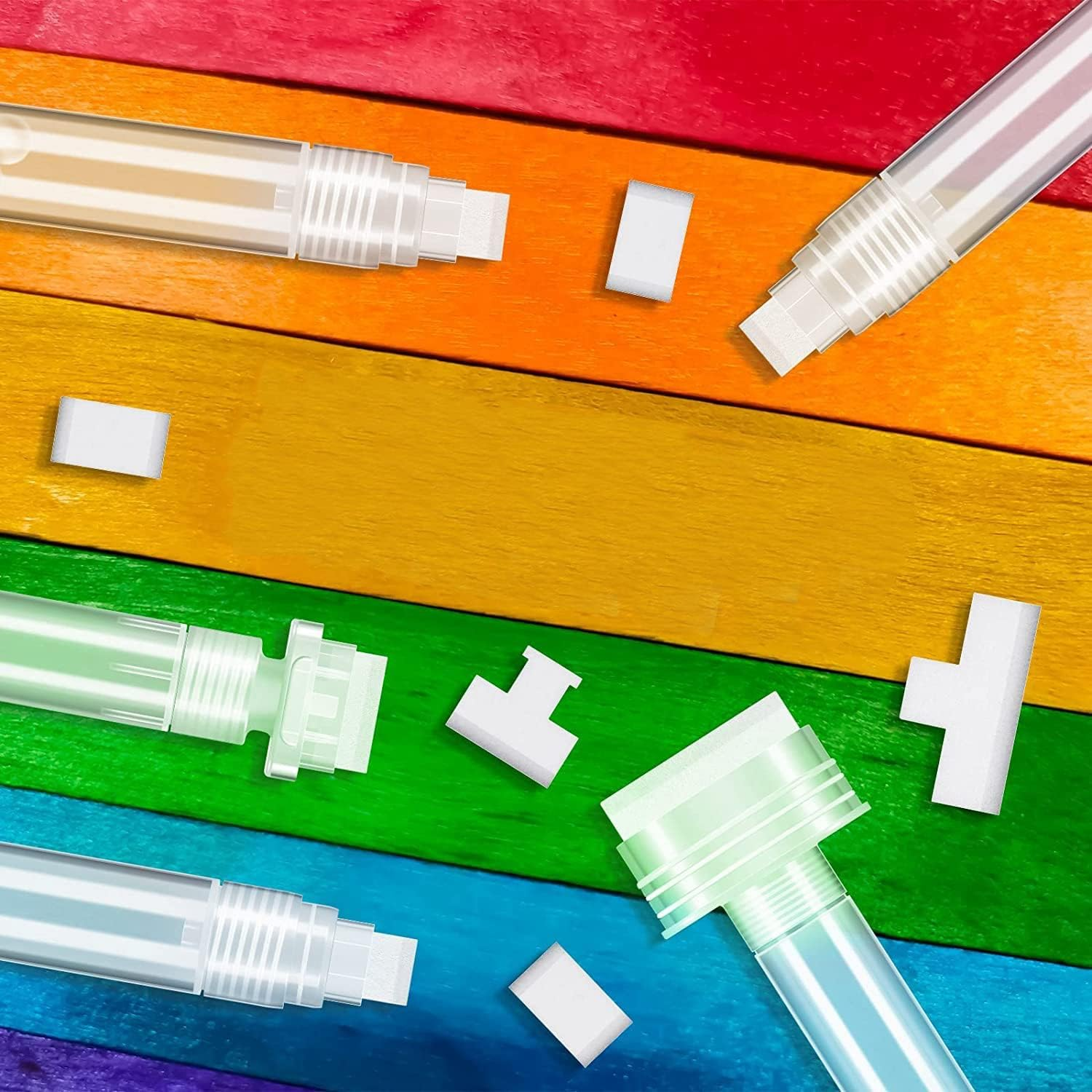 Aribrnten 5 Pack Graffiti Markers Refillable Paint Markers Touch up Paint Pen for with 5 Replacement Tips (50 Mm, 30 Mm, 15 Mm) image number 5