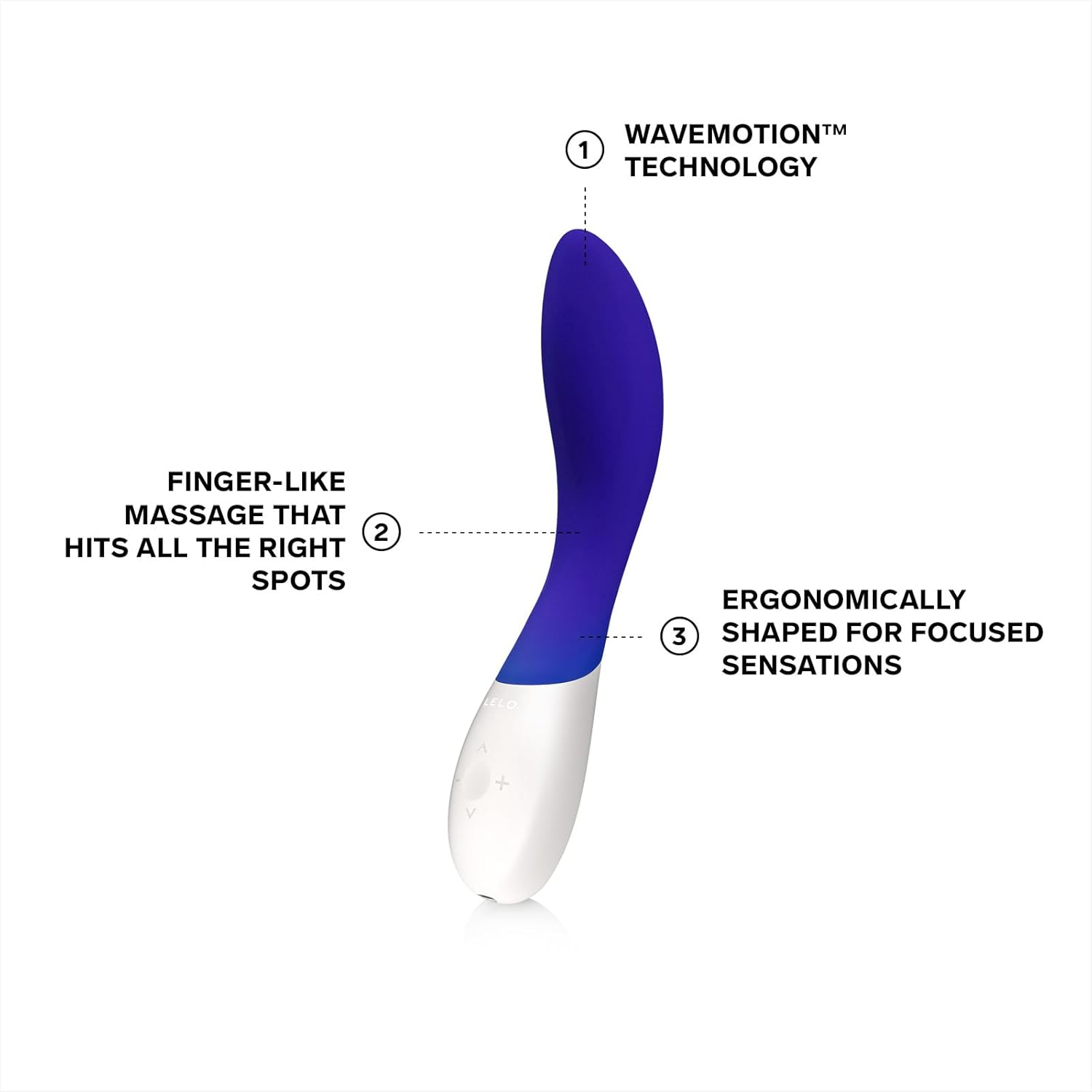 LELO MONA Wave Personal Massager for Women, G Spot Vibrator with Wavemotion Technology, Sex Toy for Women with 12 Vibration Patterns, G Spot Dildo, Female Sex Toy, Adult Toys for Women, Blue image number 6