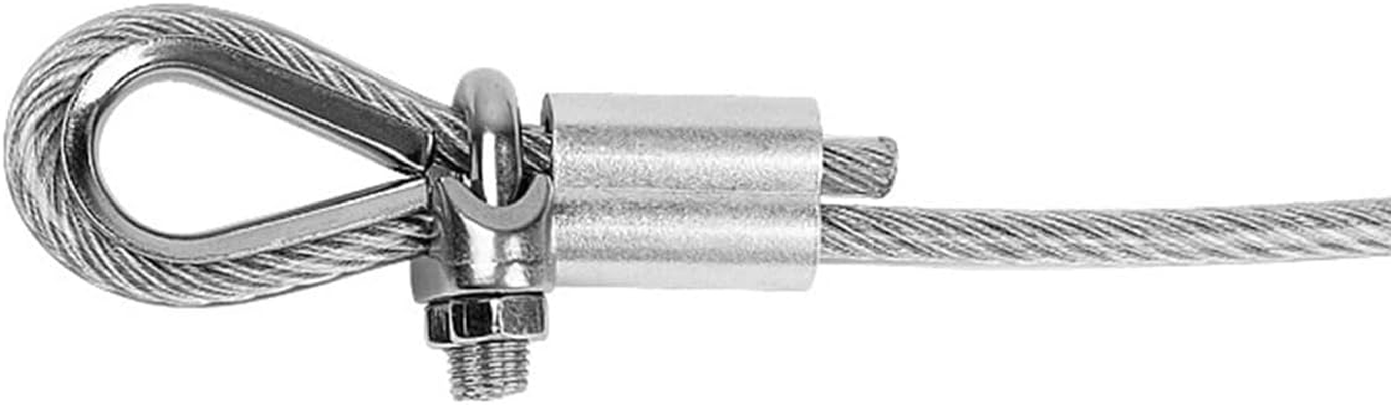 ZONADA 30M 2Mm PVC Coated Stainless Steel Wire Rope Kit with Turnbuckle Tensioner &ndash; Garden Plant Support Cable, Heavy Duty Catenary Wire, Railing System, Metal Cable Kit