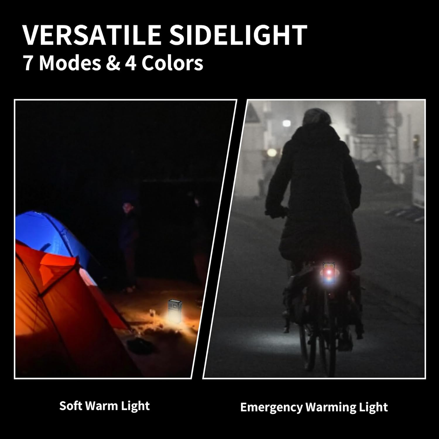 WARSUN DC08 Swivial LED Flashlight Rechargeable, 800 Lumens Mini Work Lihgt, Small EDC Flashlight Clip on with Back Clip, Magnetic Flashlight, for Emergency, Walk Dog, Working, Hiking, Camping image number 4