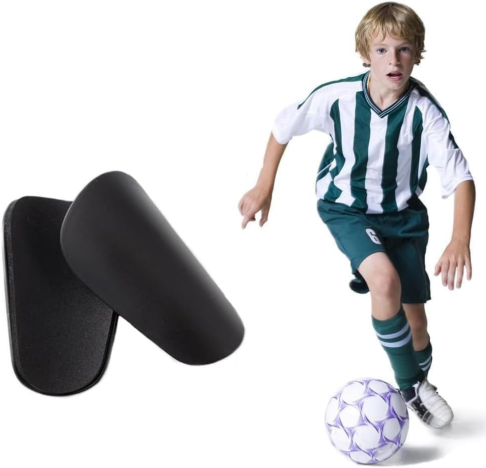 Limcryspp 1 Pairs of Professional Mini Football Shin Protectors External Shin Protectors for Non Slip Football Shin Protectors Neutral Mini Shin Protectors image number 3