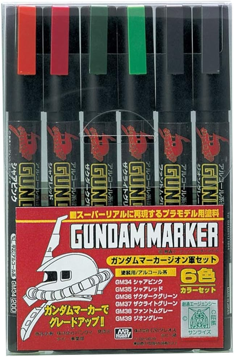 Gundam Marker GMS113 Real Touch Marker Set 2 (5 Color + 1 Clear Set)