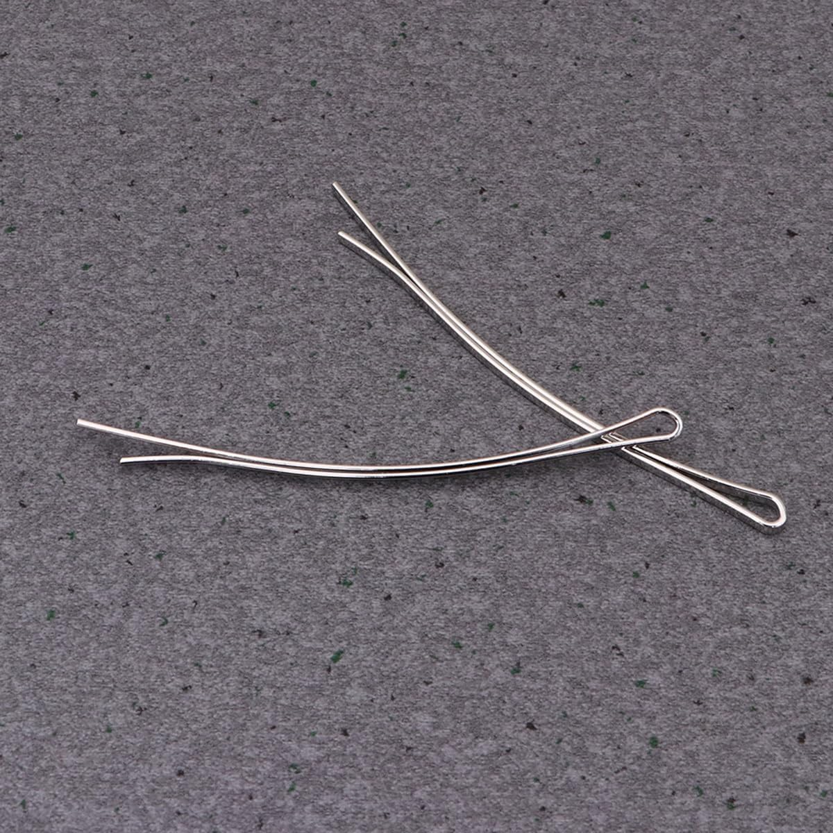 FRCOLOR 100Pcs Jumbo Bobby Pins Metallic Hairpins Curved Bobby Hair Pins Women Simple Bobby Pin Hair Clips Metal Bobby Pins for Thick Hair - Golden image number 7