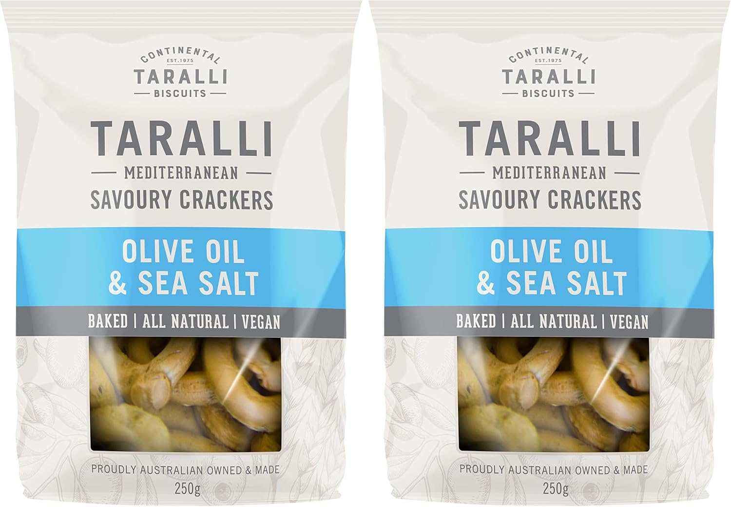 Continental Taralli Biscuits, Tarallini Parmesan Cheese and Onion Crackers, 125 G image number 4