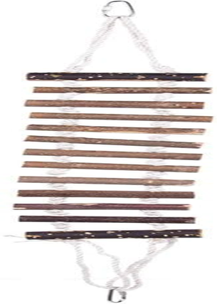 Bird Pet Ladders, Parrot Climbing Ladder Bridge Wood Chewing Hanging Standing Swings Toys for Small Medium Parrots Parakeets, Cockatiels, Lovebirds, Finches（Belt Climbing Buckle） image number 5