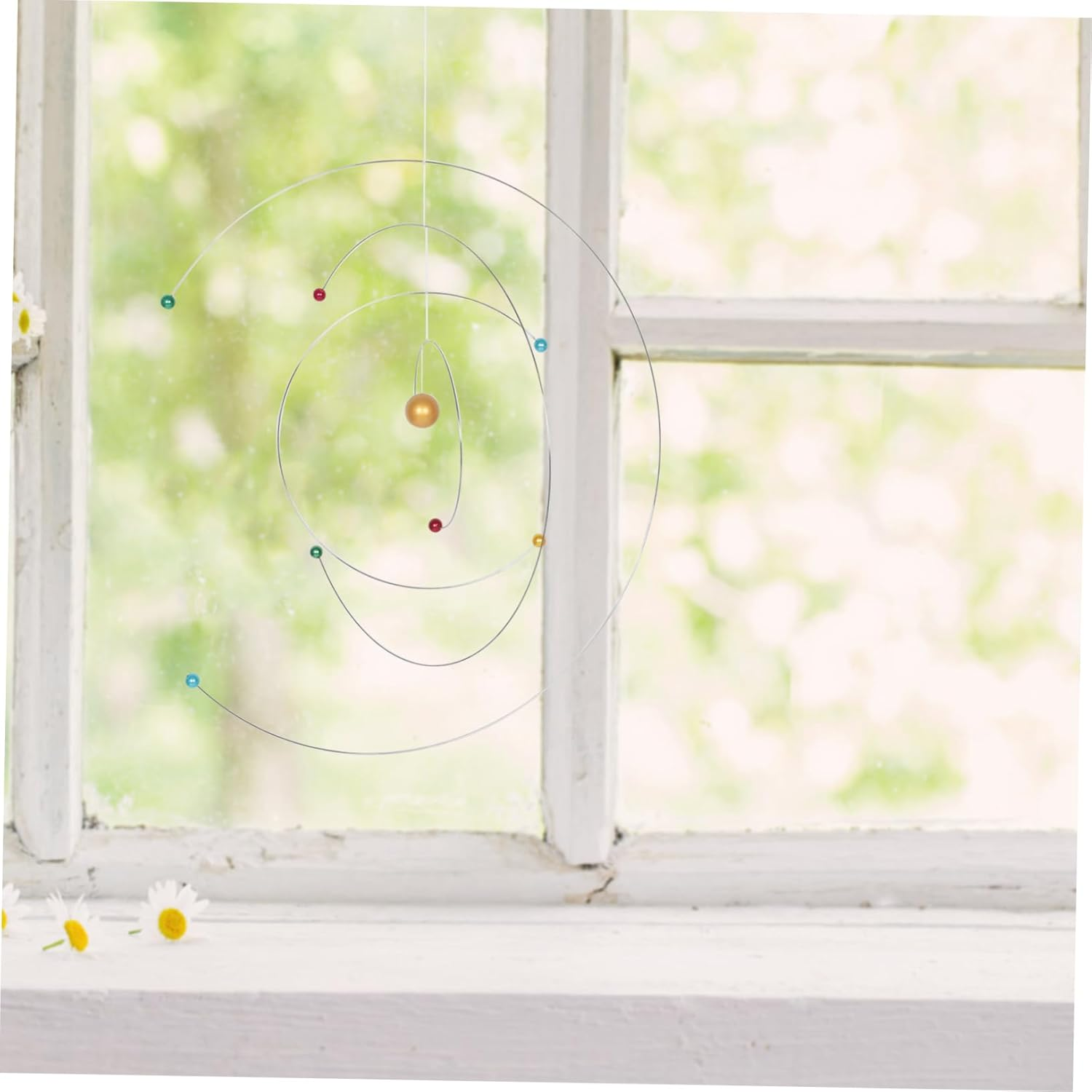 Zerodeko Educational Science Mobile for Classroom and Playroom Planet Model D&eacute;cor Dynamic Hanging Wind Chime Modern Nordic Design for Boys and Girls and Adults Space Decor for Science Lovers image number 5