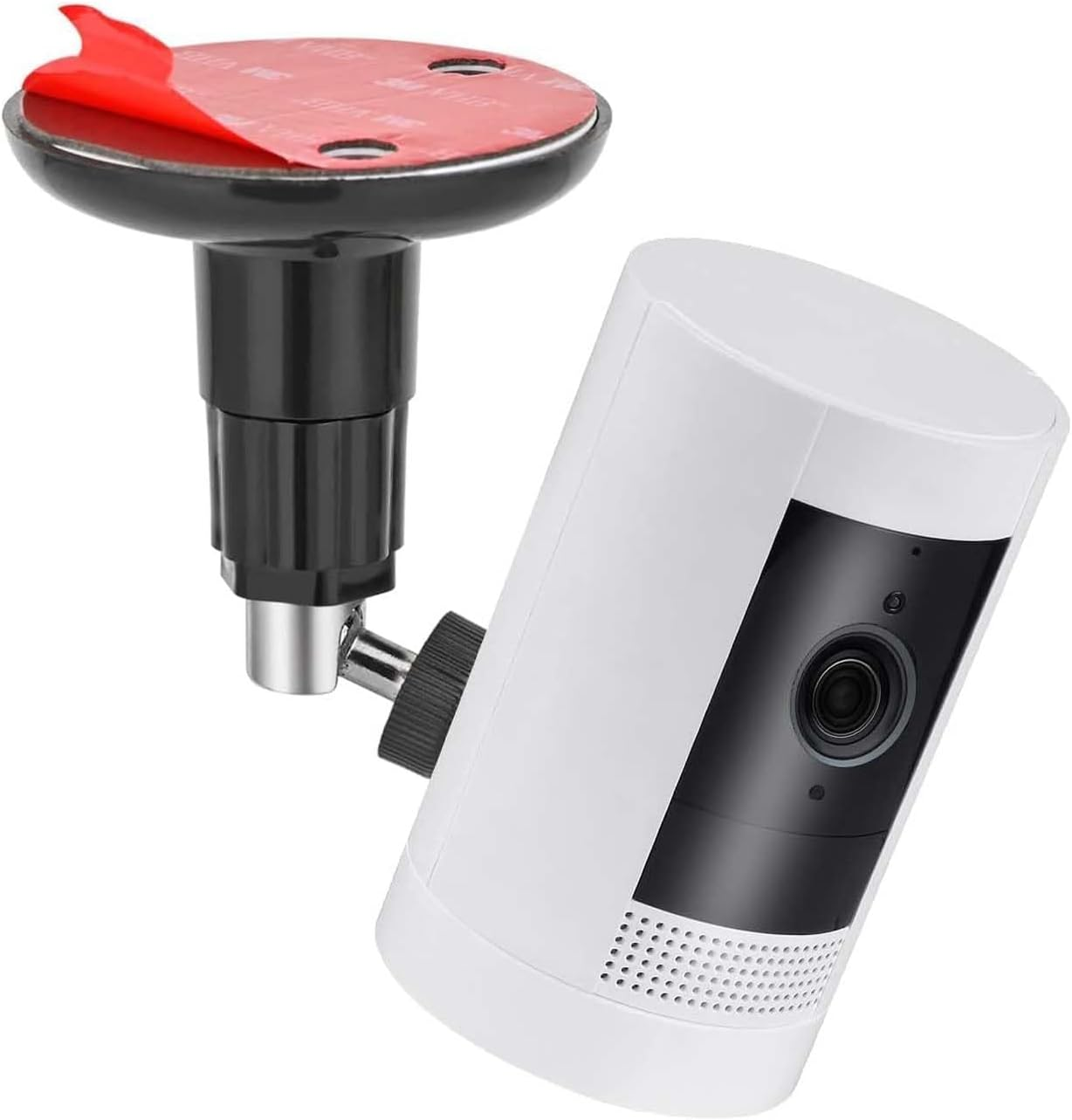 PAIKIUU Pack of 3 Self-Adhesive Ring Camera Mount, Wall Mount, No Drilling, Mounting Bracket, 360 Degree for Arlo Surveillance Camera, Black