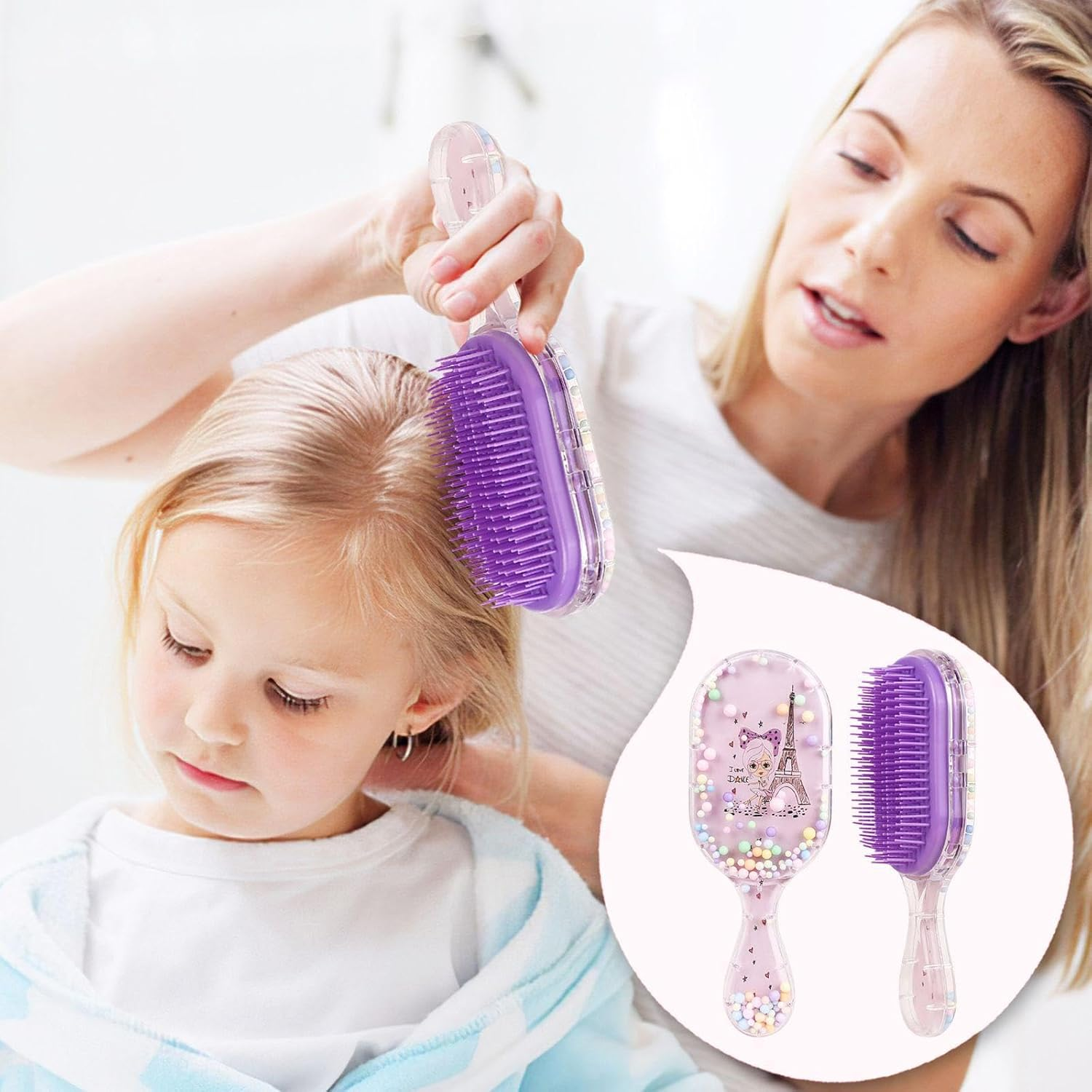 2 Pieces Cartoon Air Cushion Comb, Girl Hair Comb, Cute Cartoon Comb, Massage Comb, Hair Styling Tools