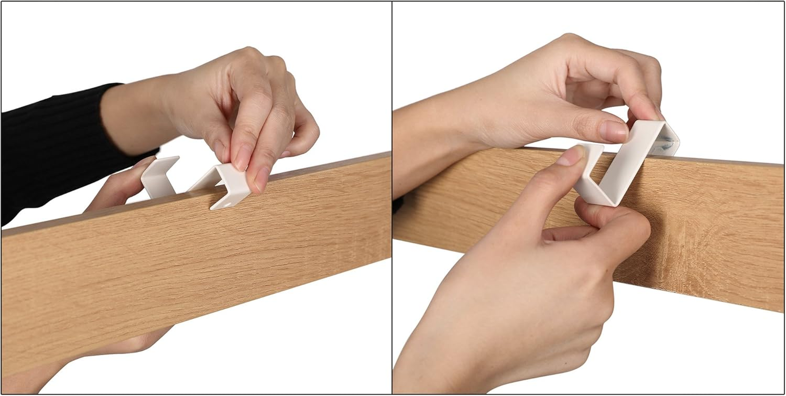 VASAGLE Coat Rack, Coat Stand with Shoe Storage Bench, 4-In-1 Design, with 9 Removable Hooks, a Clothes Rail, for Hallway, Entrance, 33.7 X 72 X 183 Cm, Modern, Oak and Cream HSR40W - Black image number 4