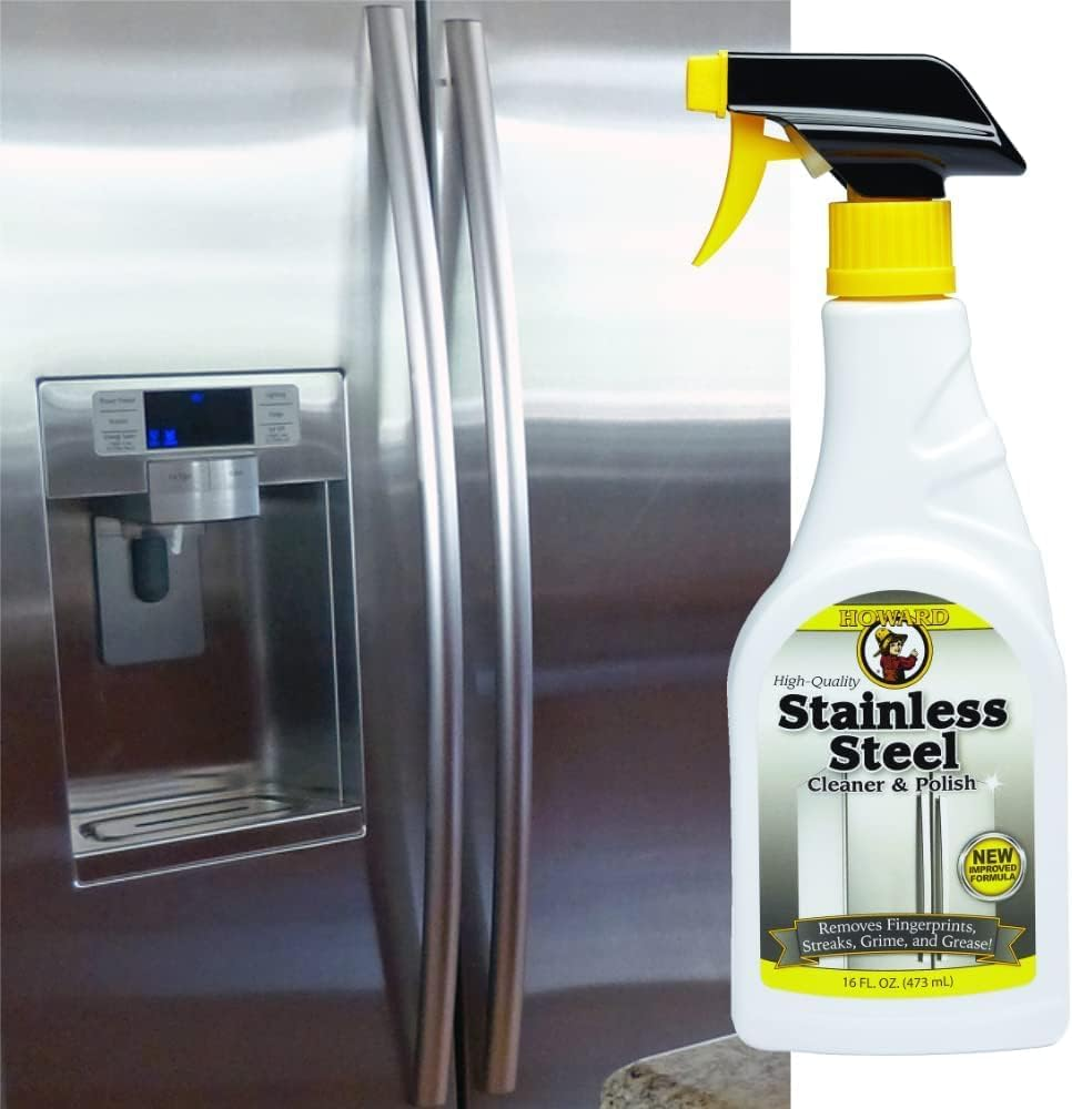 HOWARD PRODUCTS SSC016 Superior Stainless-Steel Cleaner and Polish - Streak-Free Formula, Ideal for Kitchen Appliances, Grills, Countertops, Dishwashers, Microwaves, Outdoor Appliances - 473Ml image number 1
