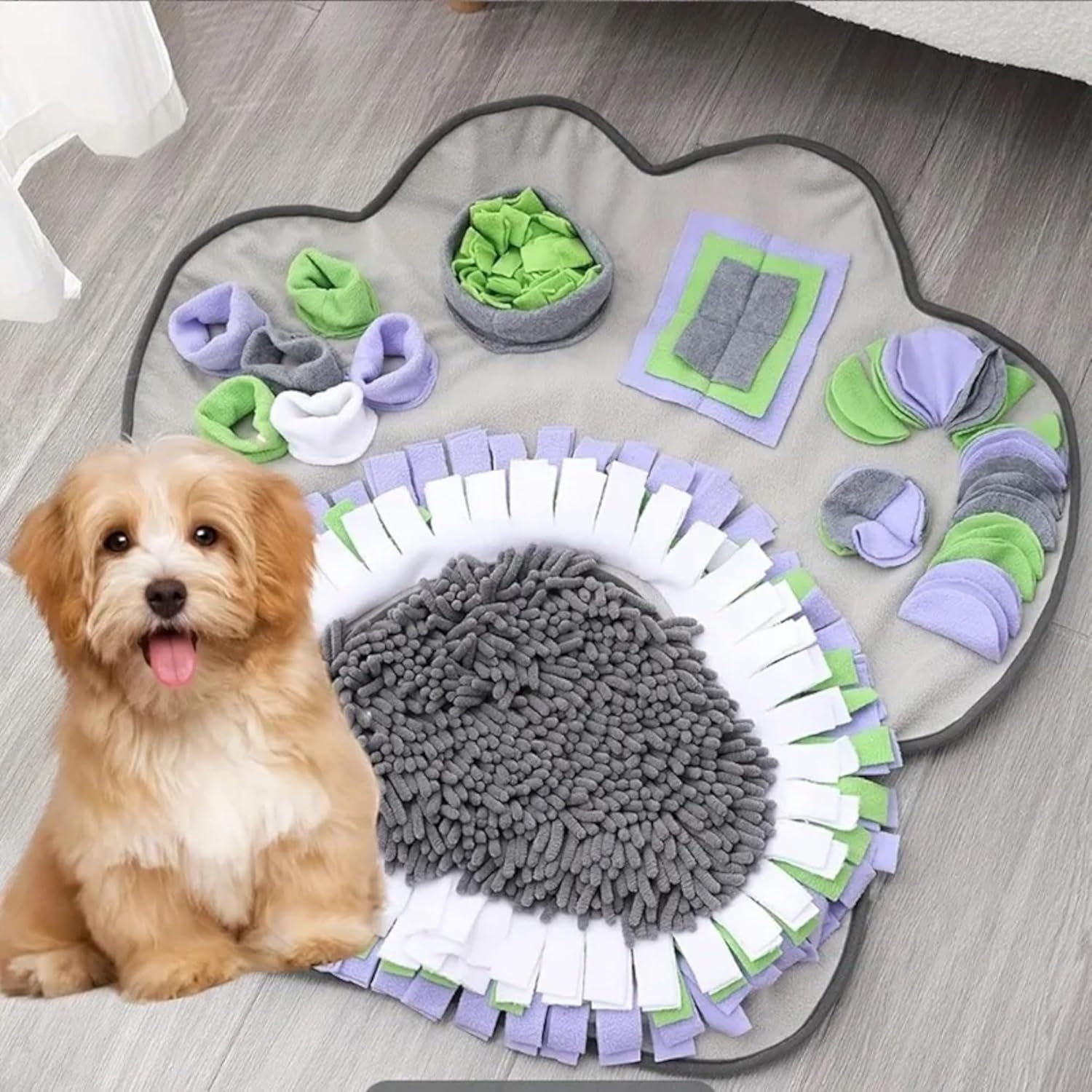 ROY Sniffing Rug for Dogs - Intelligence Toy and Foraging - Interactive Dog Training, Mental Stimulation, Machine Washable - Promotes Natural Instincts, for All Breeds and Sizes image number 2