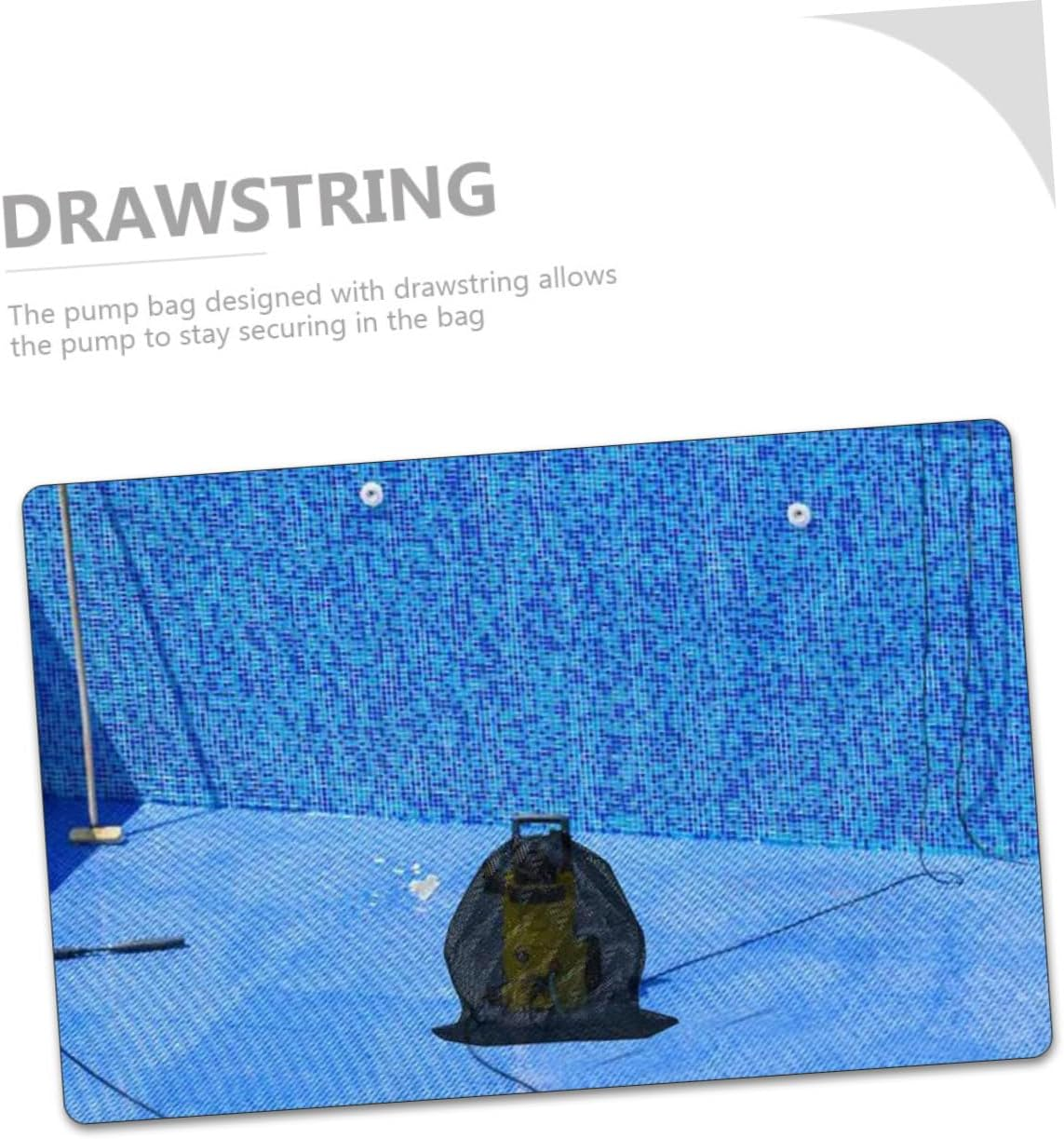 Pump Filter Mesh Bag with Drawstring Black Barrier Bag for Debris Filtration Suitable for Aquarium Fish Tank Pumps Prevents Clogging and Damage image number 5