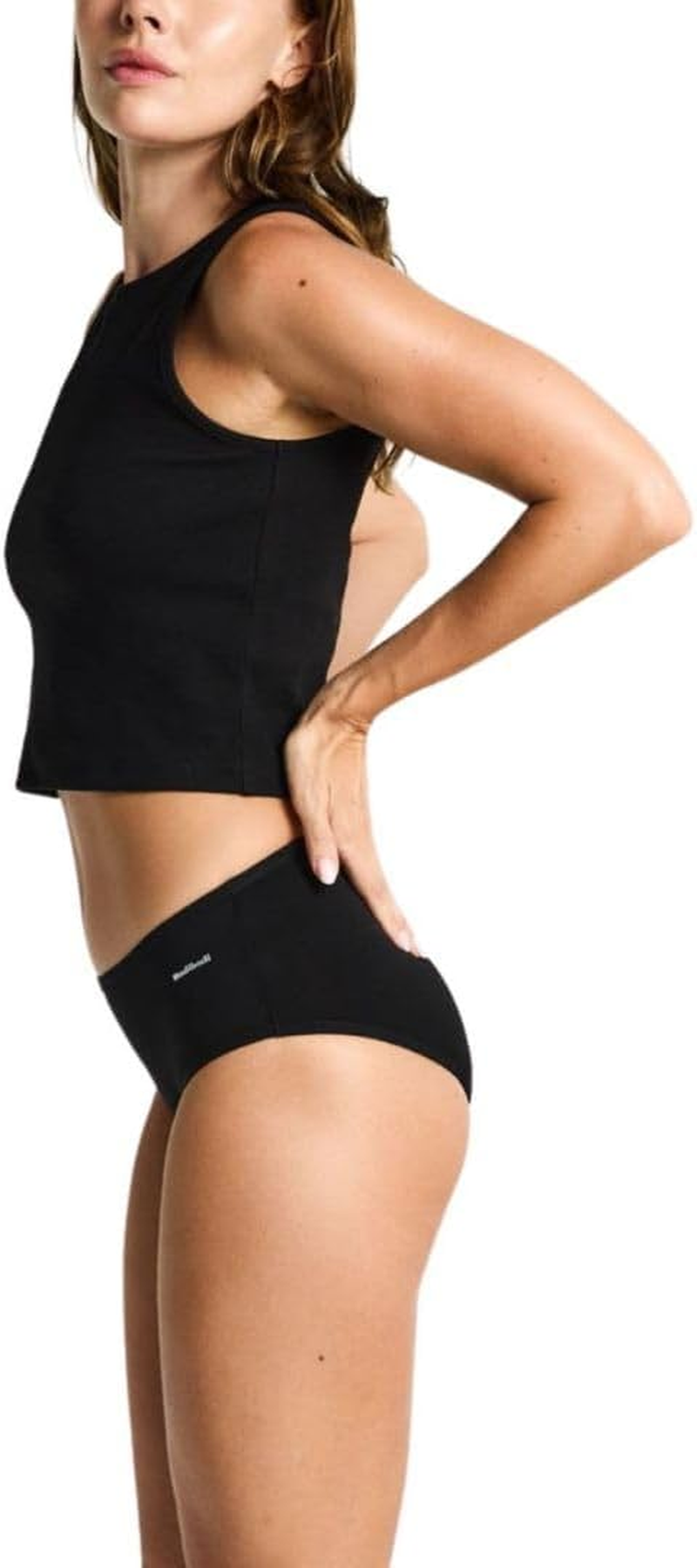 Modibodi Period Pants - Basic Mid-Rise Brief - Women'S Underwear - Moderate Flow 30ML image number 5