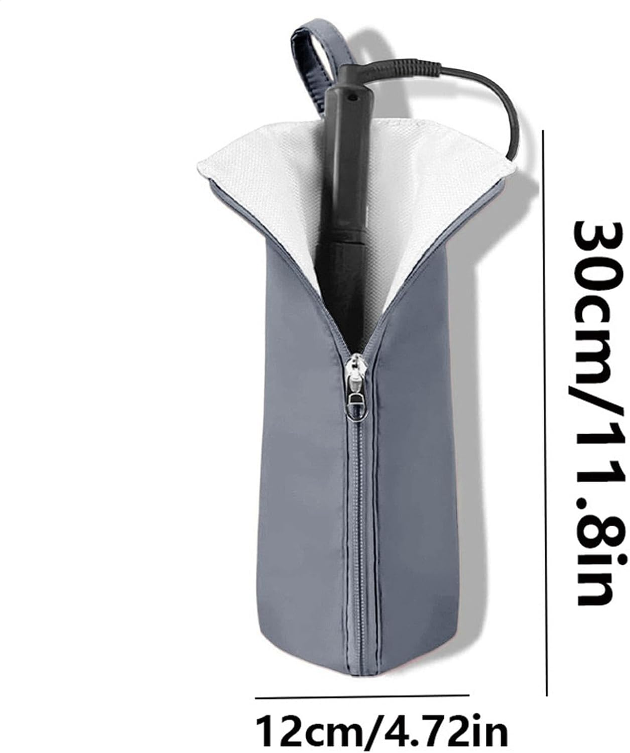 Hair Iron Holder - Hangable Iron Holder | Heat Resistant Storage Bag for Hair Straightener, Bathroom Pouch Organizers for Vanity Organization image number 1