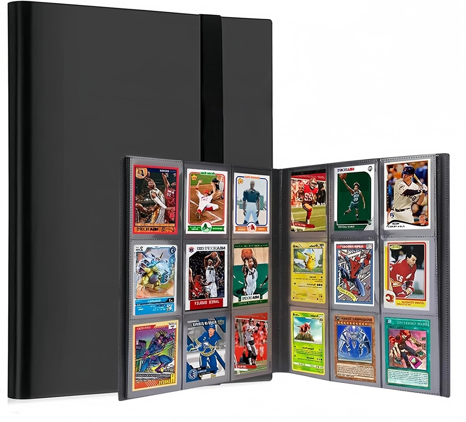 9 Pocket Trading Card Binder,Premium Zip Card Binder,540 Pocket Double Sided PU Leather Collection,Collector Album for Tcg,Mtg,Sports,Game Cards Storage image number 4