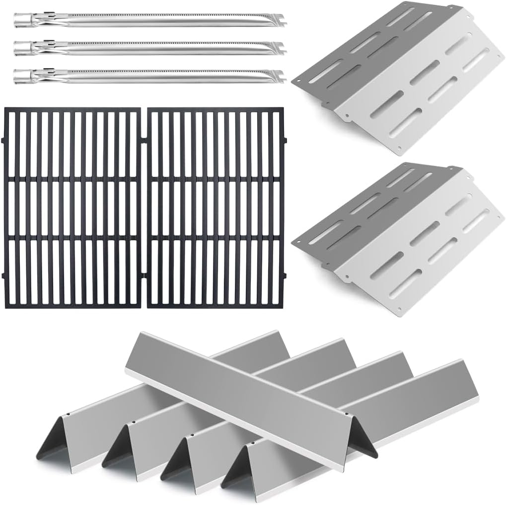 Grill Replacement Parts for Weber Genesis 300 Series E310 E320 E330 S310 S320 S330 E-310 E-320 S-310 S-320 E/S-330 EP/CEP-310 EP/CEP-320 EP/CEP-330 Stainless Steel Flavorizer Bars Heat Deflector