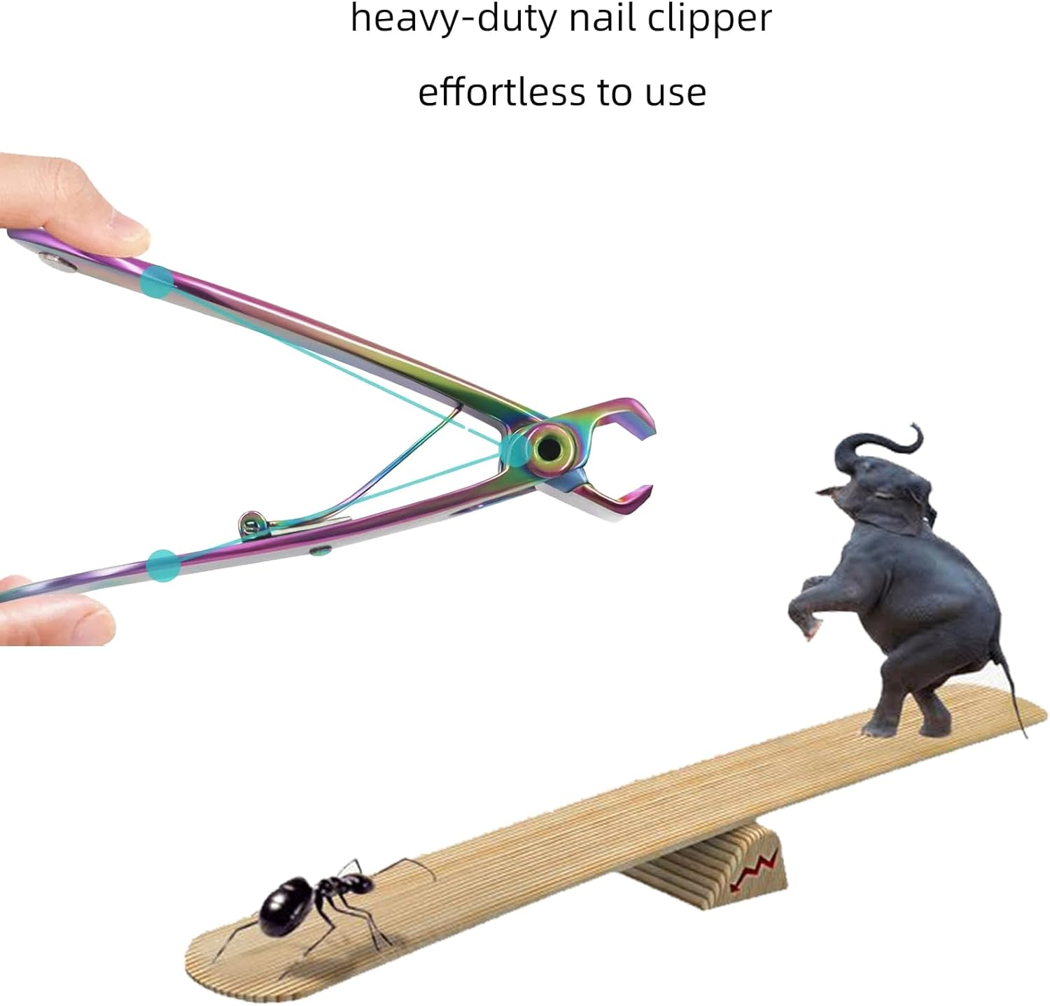 Hzqzaoan Toenail Clippers for Thick Nails - Premium Extra Large Toe Nail Clippers for Seniors/Women/Men, 17Mm Wide Jaw Stainless Steel Nail Clipper with Long Handle (Multi-Colored) image number 1