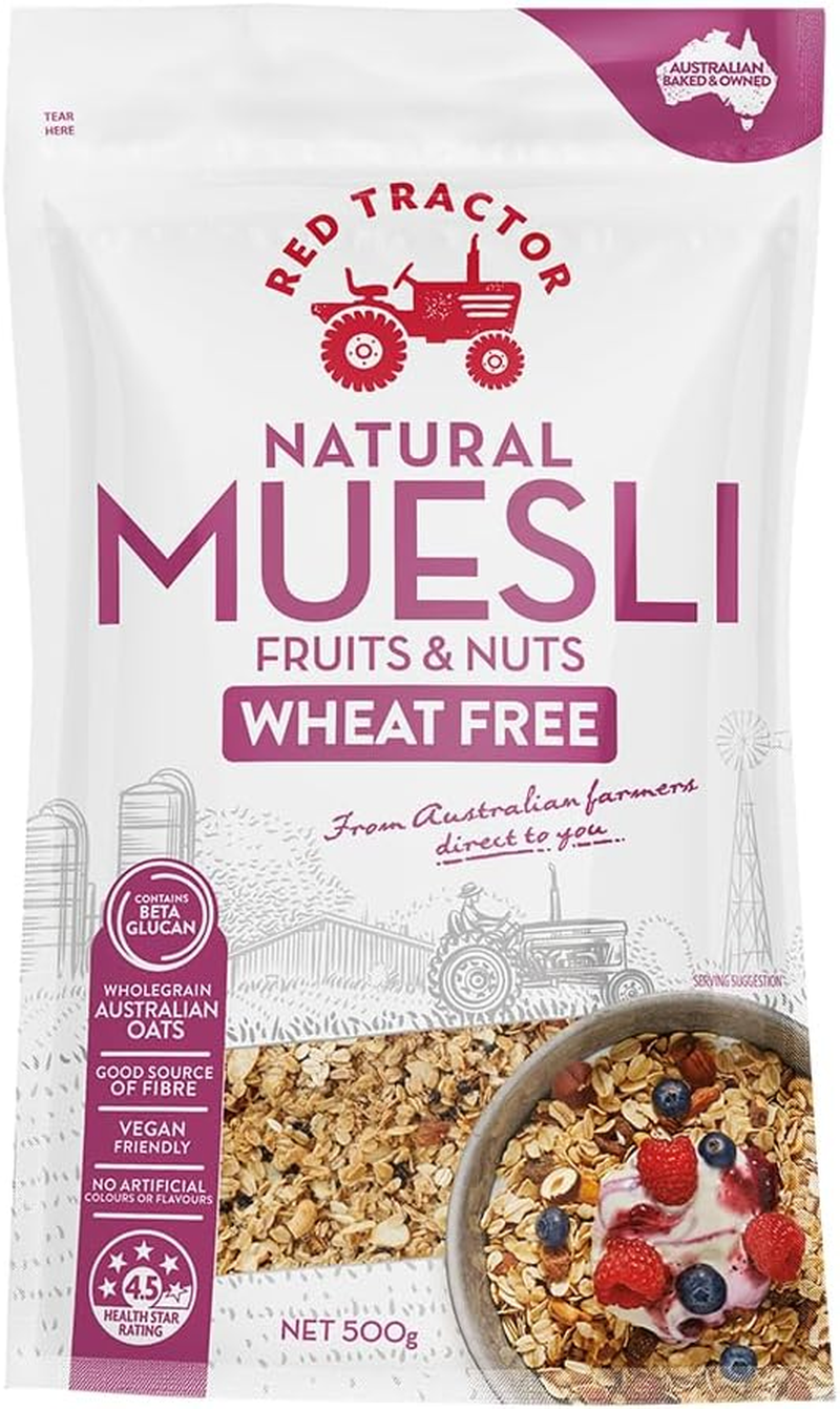 Red Tractor Foods Natural Australian Wheat Free Fruits & Nuts Muesli 500G image number 3