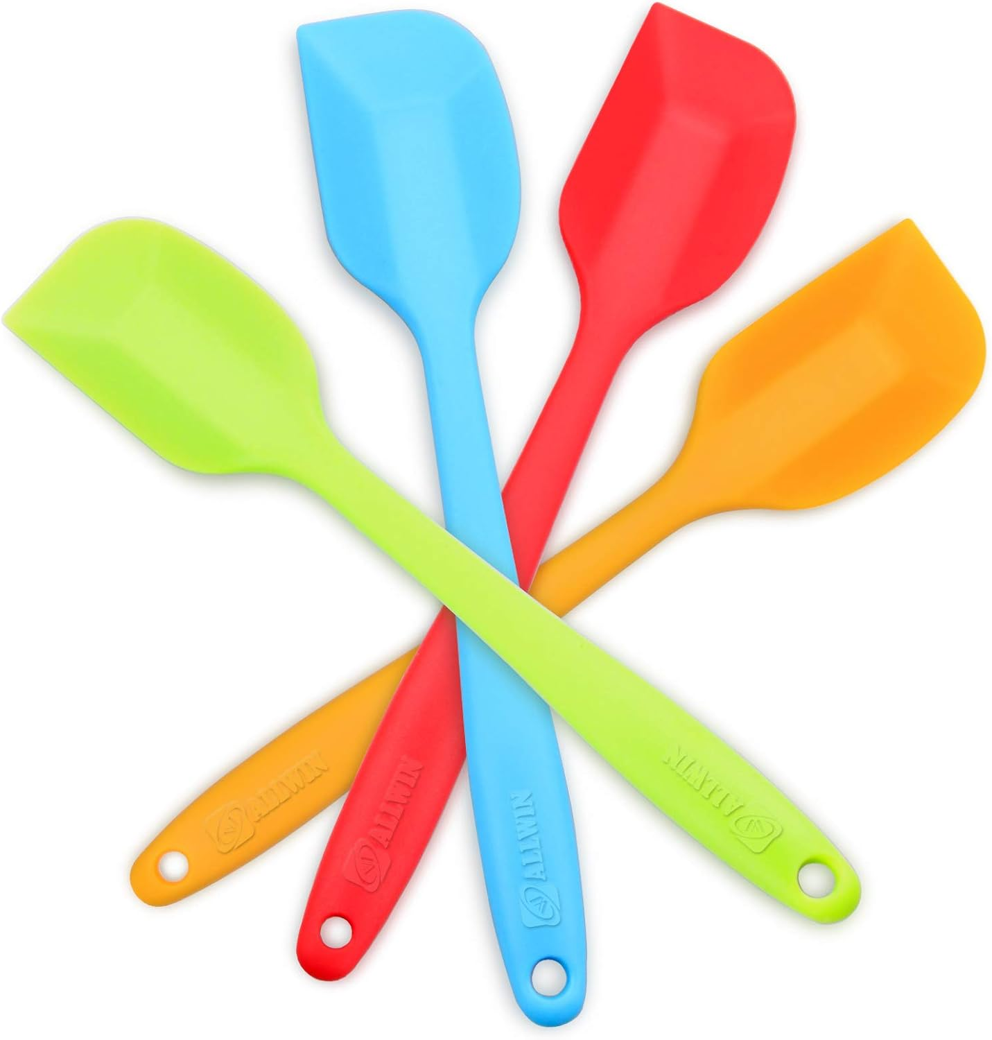 Silicone Spatula 4-Piece Set, Heat-Resistant Spatulas, Non-Stick Rubber Spatulas with Stainless Steel Core image number 5