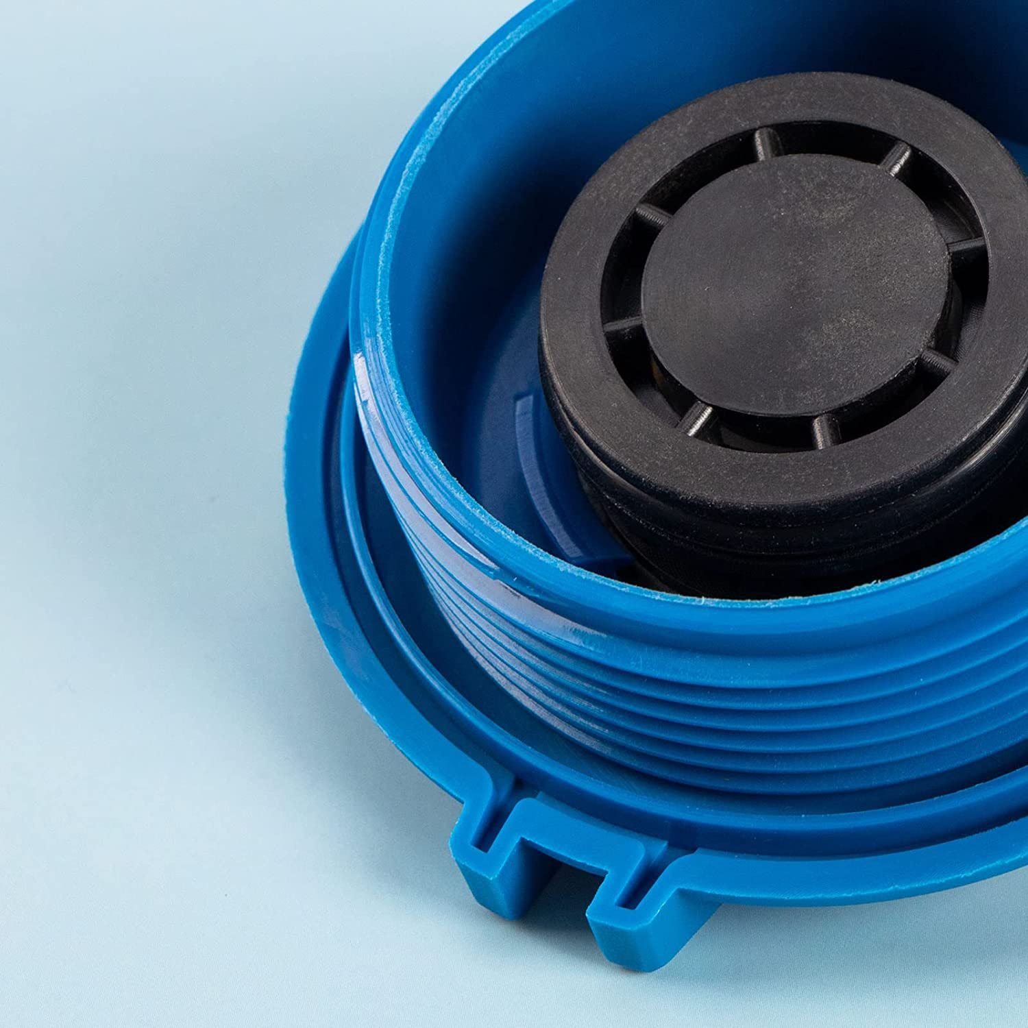 Emsea Radiator Expansion Tank Cap 3B0121321 95810644700 Blue Plastic Coolant Tank Lid Cap Compatible with Volkswagen Golf, Compatible with Audi A1 A3 A4 A6 image number 2