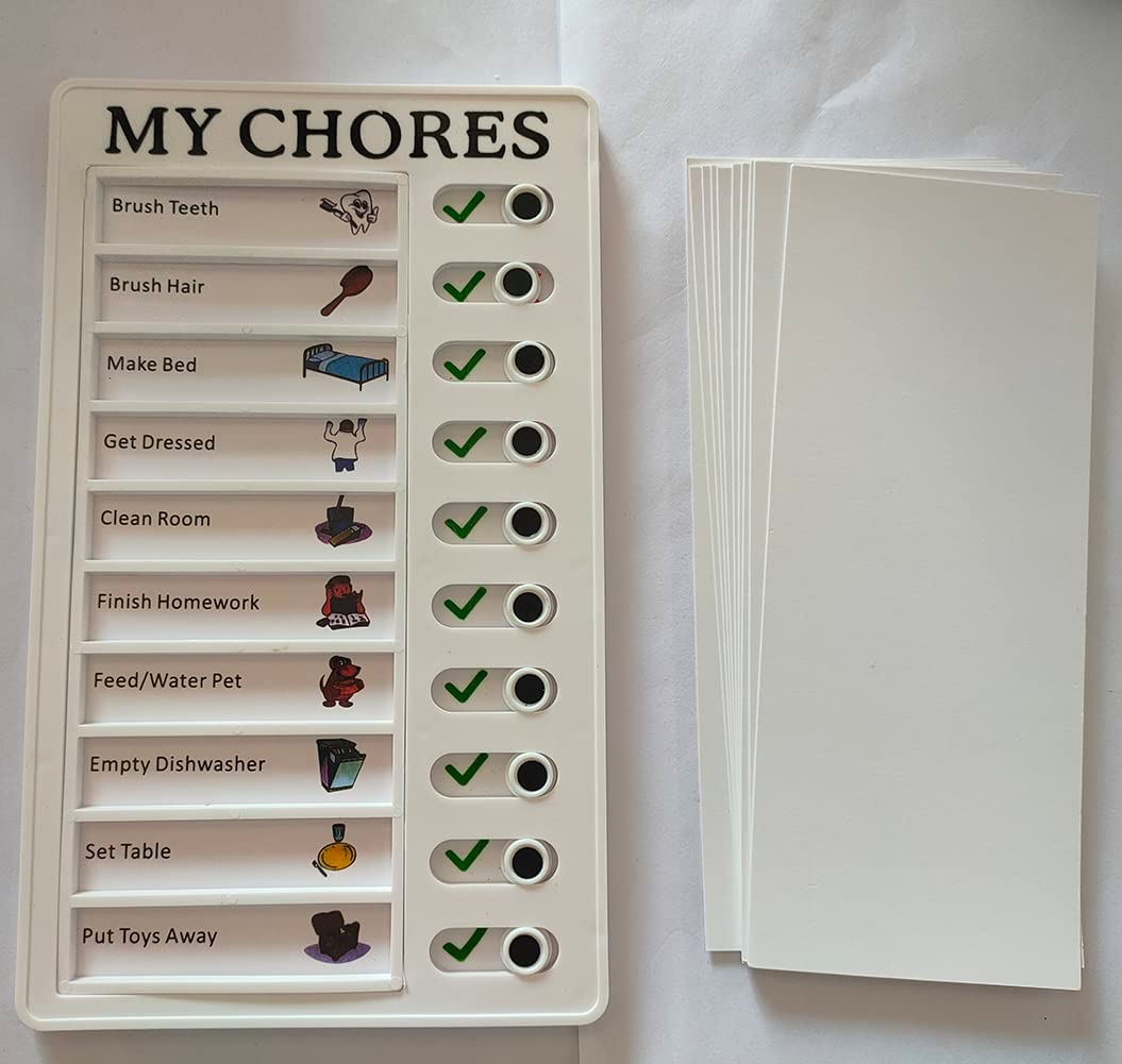 Kids Chore Chart, Chore Chart Memo Boards PVC Material for Family for Office My Chores image number 4