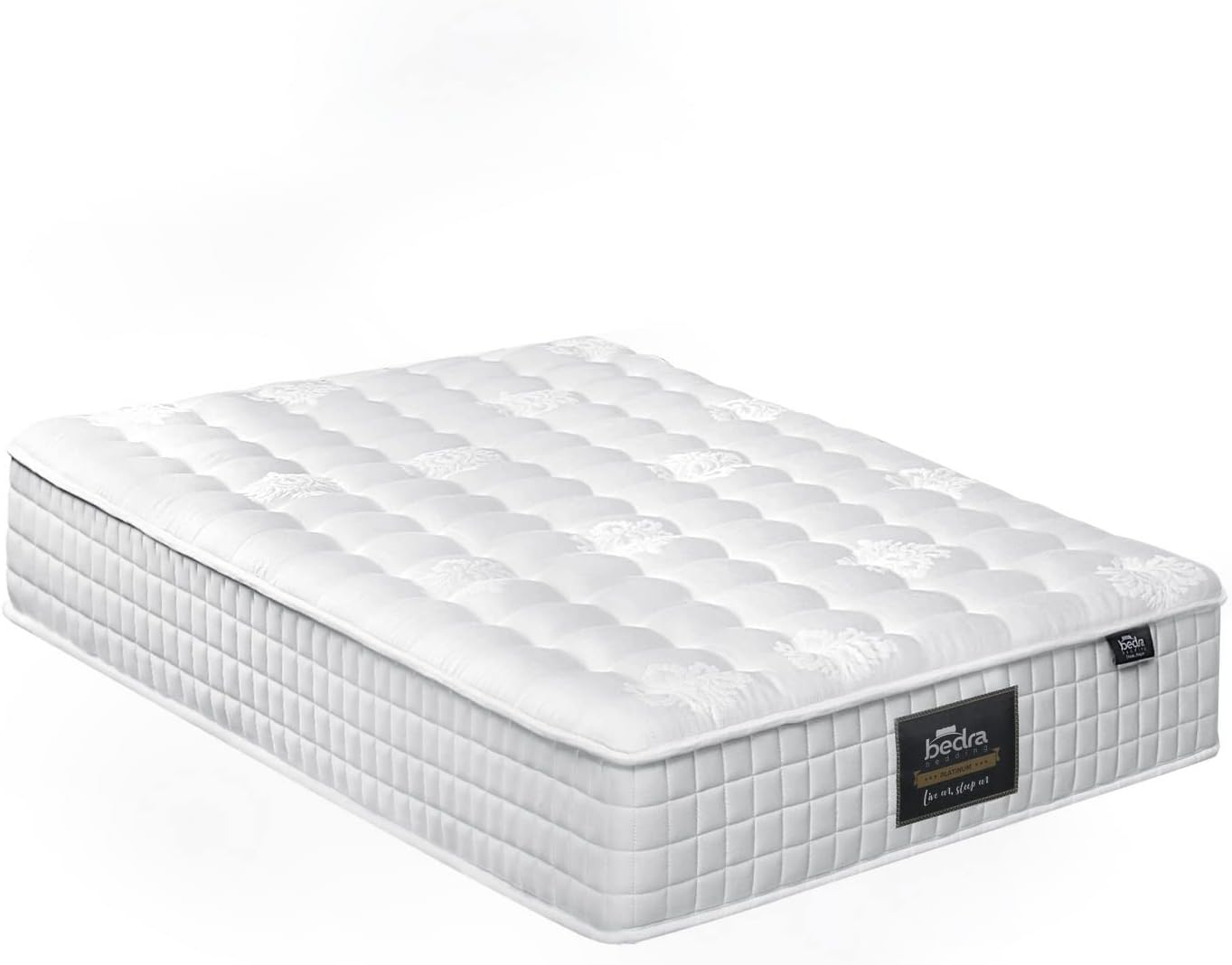 Bedra Bedding King Single Mattress 27Cm Pocket Springs Pillow Top Bed Mattress with Belgian Knit Fabric Medium-Firm image number 1