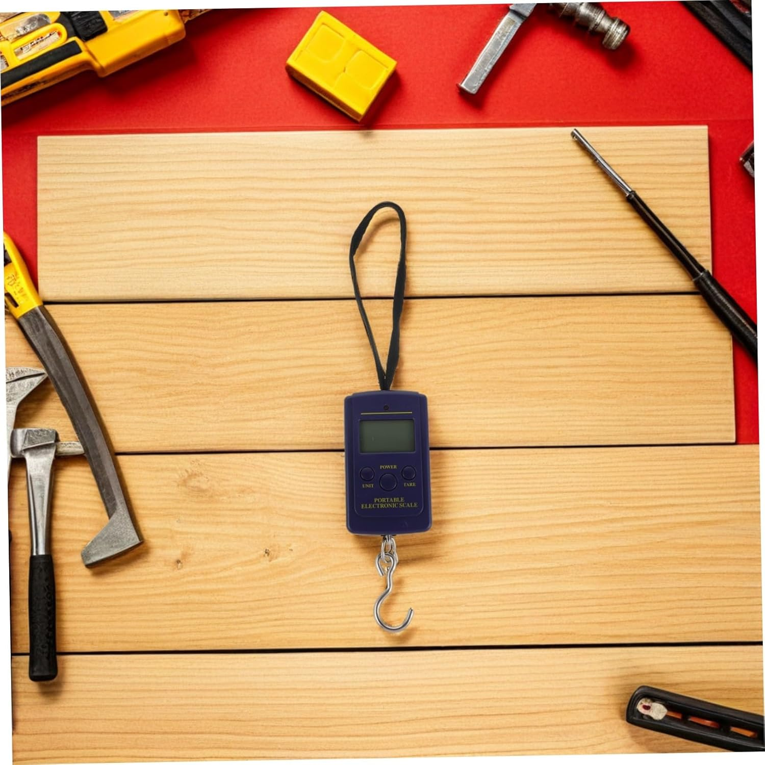 DECHOUS Portable Digital Hanging Scale with Blue Backlit LCD Display Precision Electronic Luggage and Postal Scale for Travel Fishing and Outdoor Use image number 5