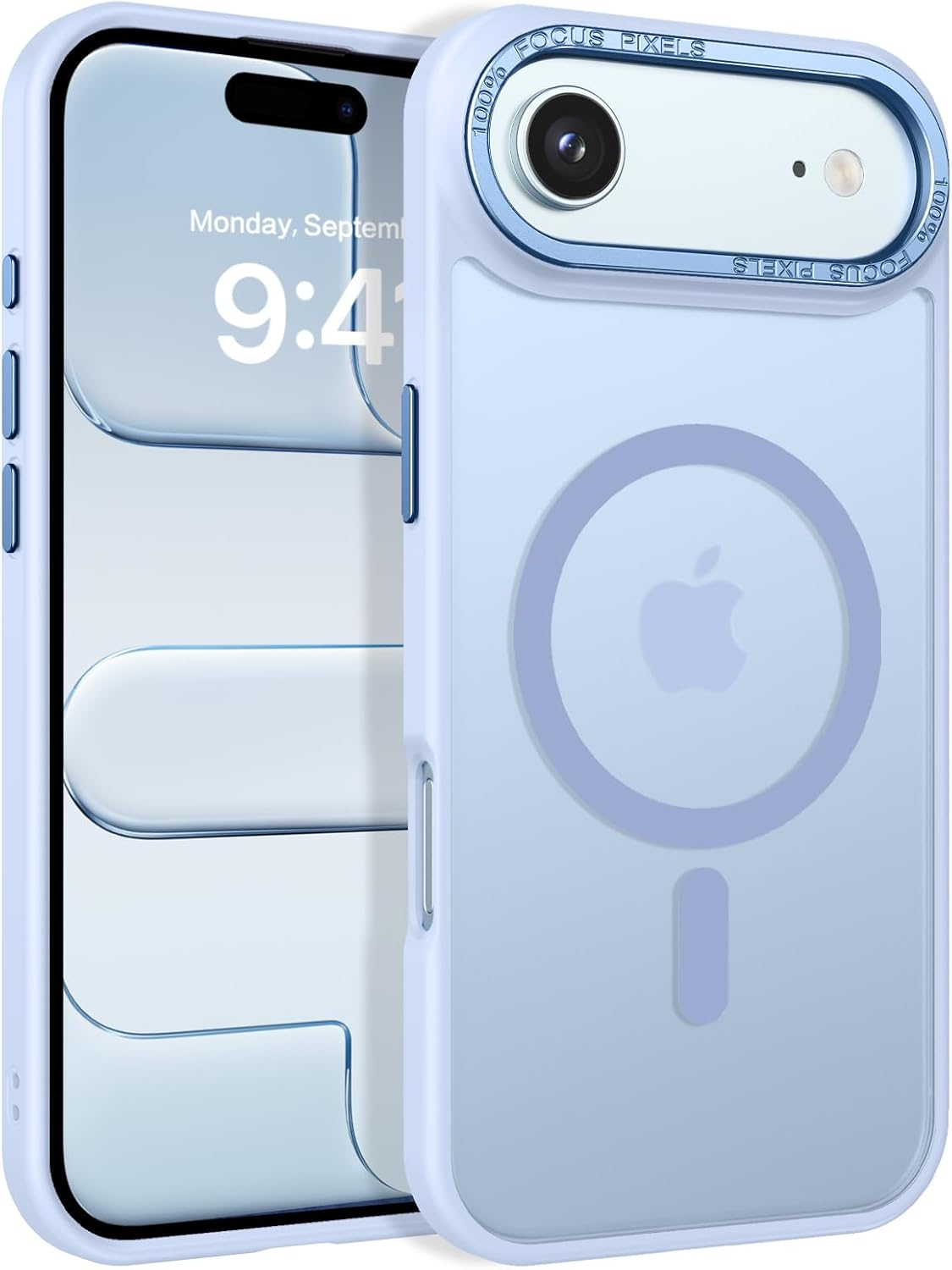 YINLAI Magnetic for Iphone 17 Air Case 6.5-Inch [Compatible with Magsafe] Ultra Slim Matte Heavy Duty Full Body Shockproof Military Grade Protective Bumper Phone Case 17 Air Case,Sky Blue image number 5