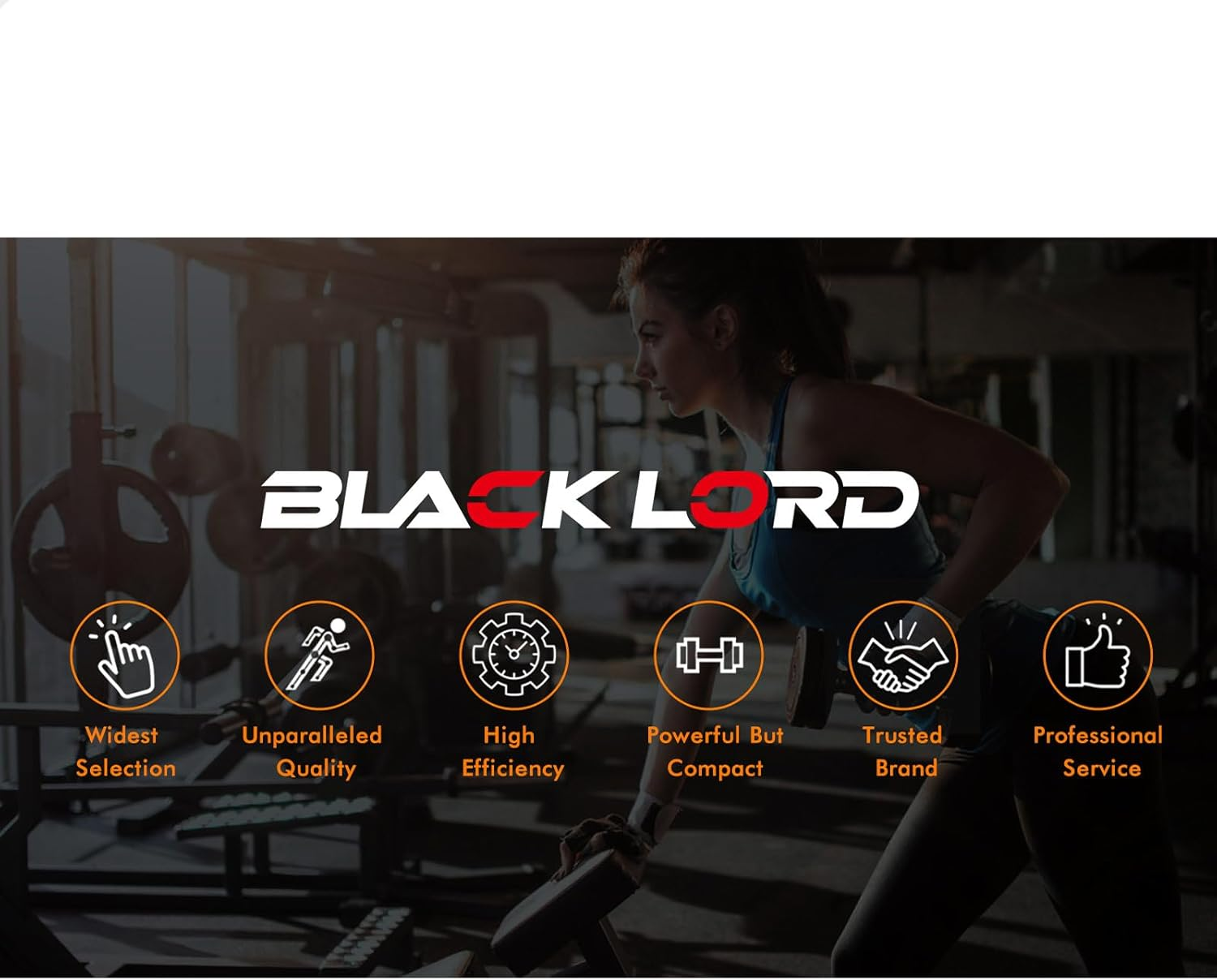 BLACK LORD 20KG Weight Plates Set for Weight Bench with 30Mm Diameter Hole, Dumbbell Plates for Bench Press & Squat Rack, Weightlifting Barbell Plates Fit Most Bars for Strength Training (8X 2.5Kg) image number 1