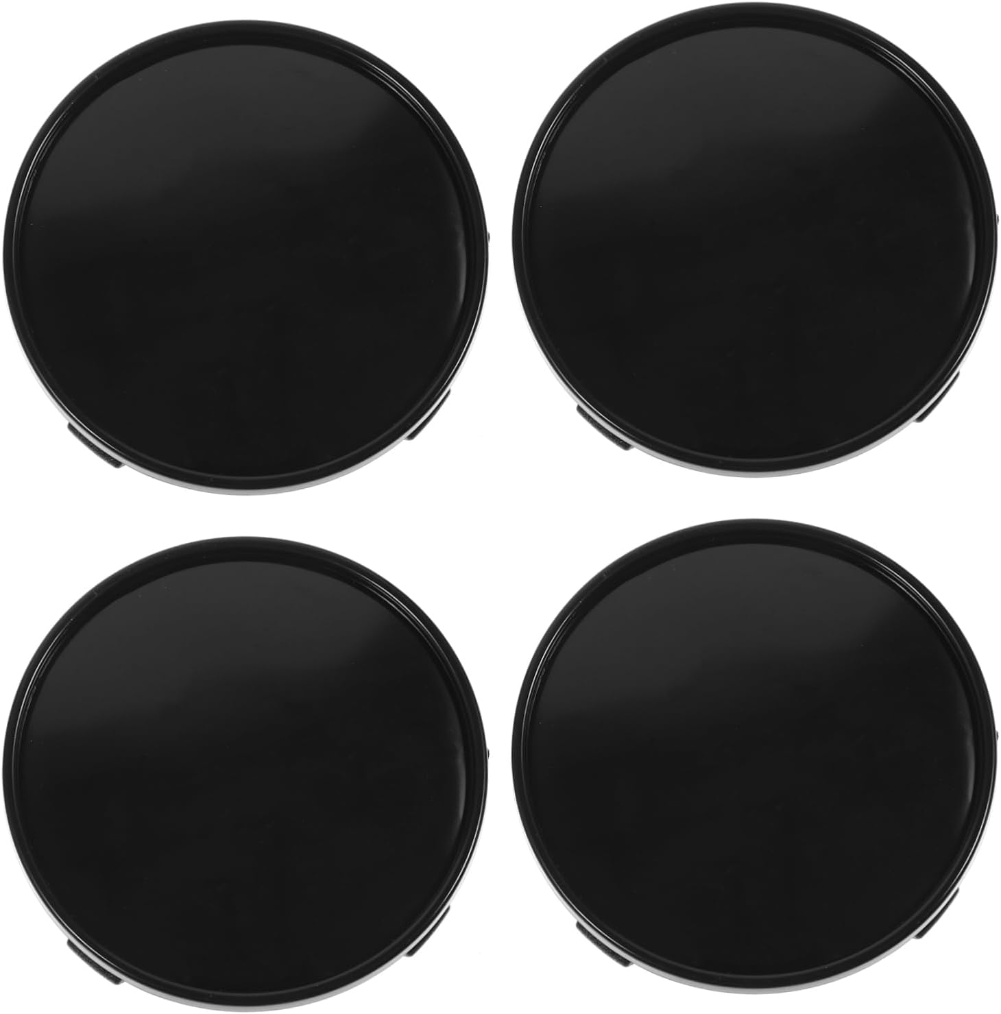 FOYTOKI 4Pcs Black Automotive Hub Caps Vehicle Rim Caps Replacement Wheel Hub Covers for Car Wheels Center, Decorative Car Hubcaps Set for Vehicle Modification and Rim Protection image number 2