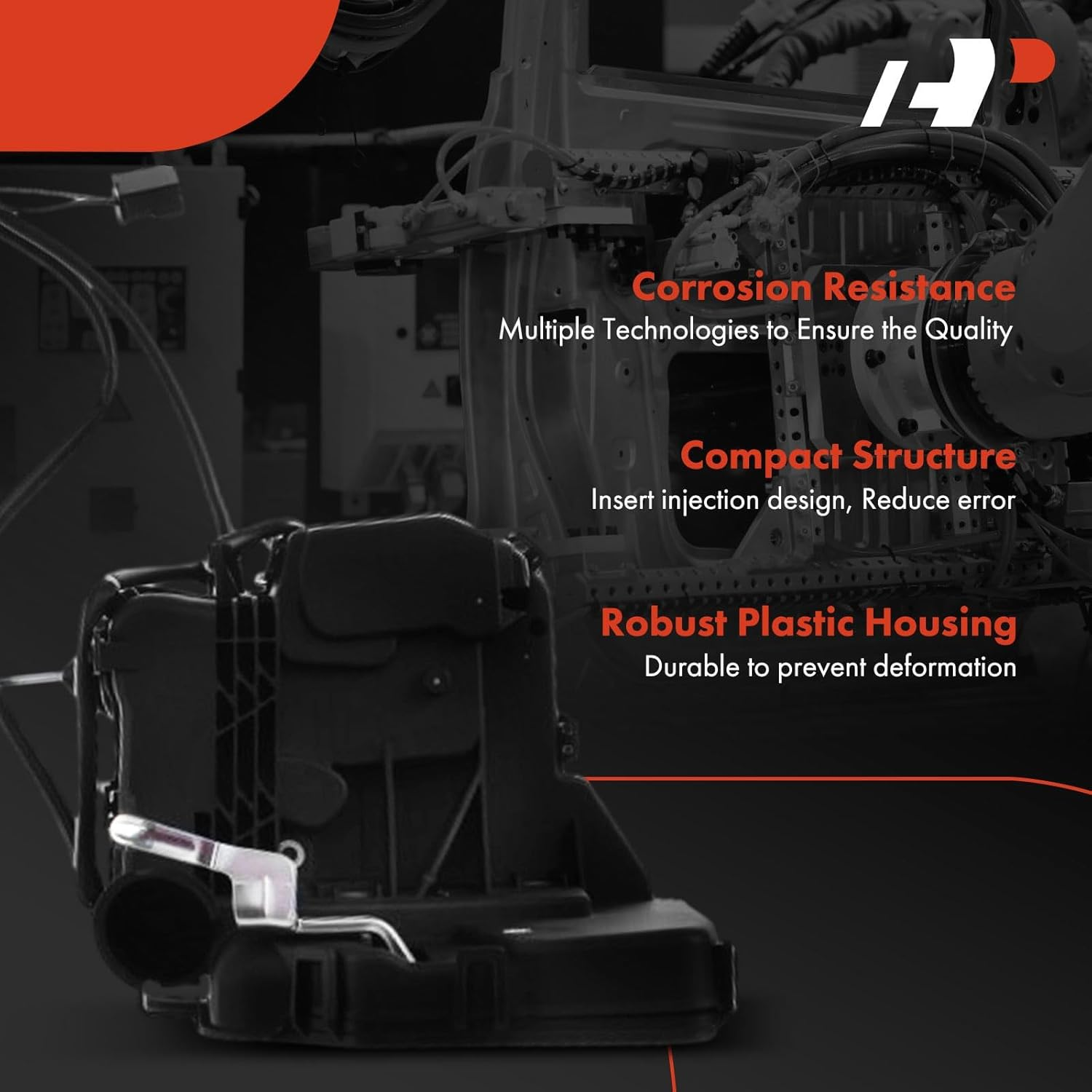 A-Premium Door Latch Lock Actuator Compatible with Mercedes-Benz Vehicles - E320 2003-2009, E350 2003-2009, Sedan/Wagon, W211 Series - Front Right Passenger Side image number 2