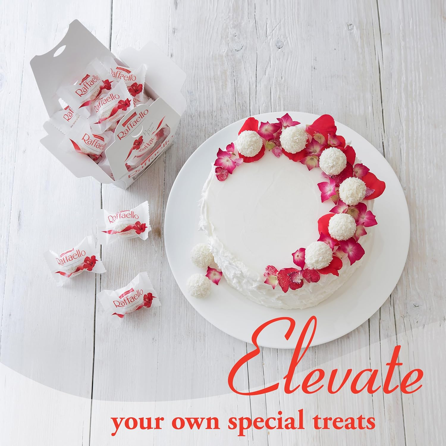 Raffaello Coconut & Almond White Chocolate Gift Box, Pack of 15 Pieces (150G)