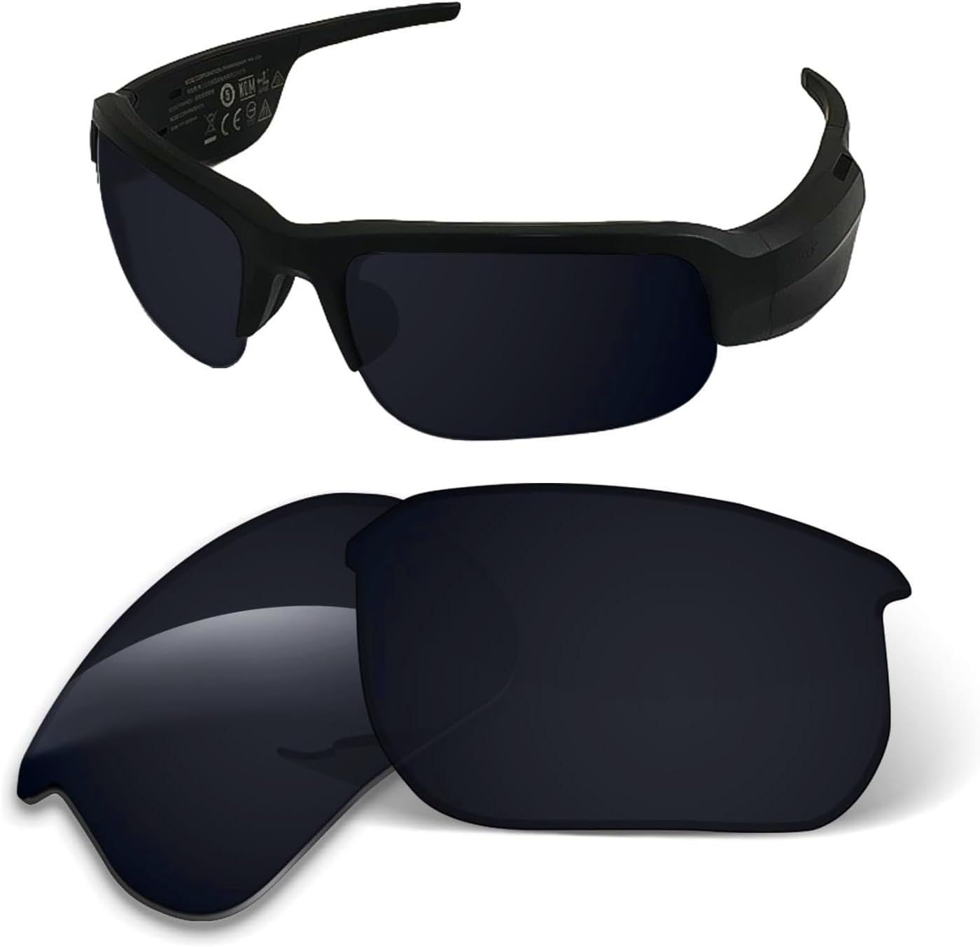 1.6MM Replacement Lenses Compatible with BOSE Tempo BMD0010 Sunglasses, Anti-Scratch and Impact Resistant