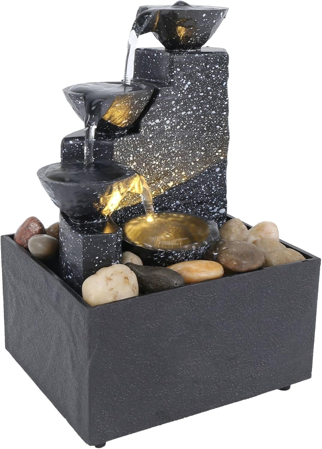 Home Office Desktop Small Fountain Lucky Flowing Water Ornaments Landscape Decoration Gifts image number 5