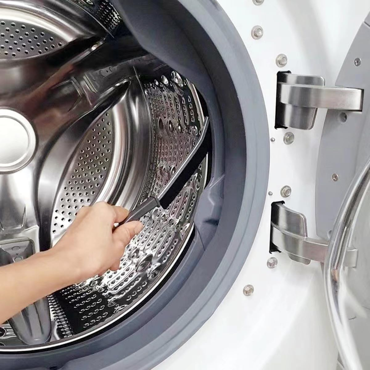 3 Pack Toilet Brush Set - Hard Bristle Cleaning Brush for Bathroom & Kitchen - Versatile Scrub Brush for Ceramic Tiles, Glass, Flooring - Essential Cleaning Tools for Every Home image number 3