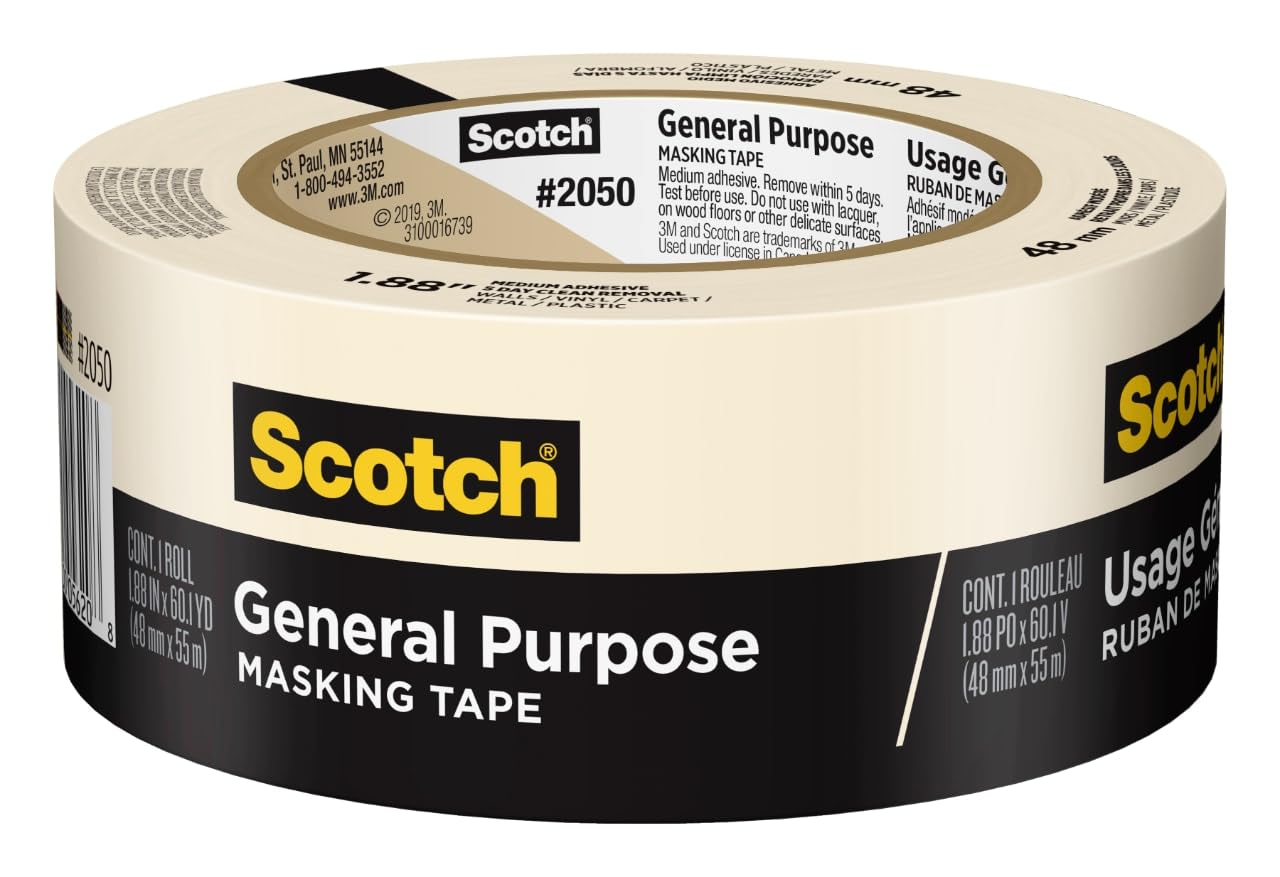 Scotch General Painting Masking Tape 48Mm X 55M 2050 image number 4