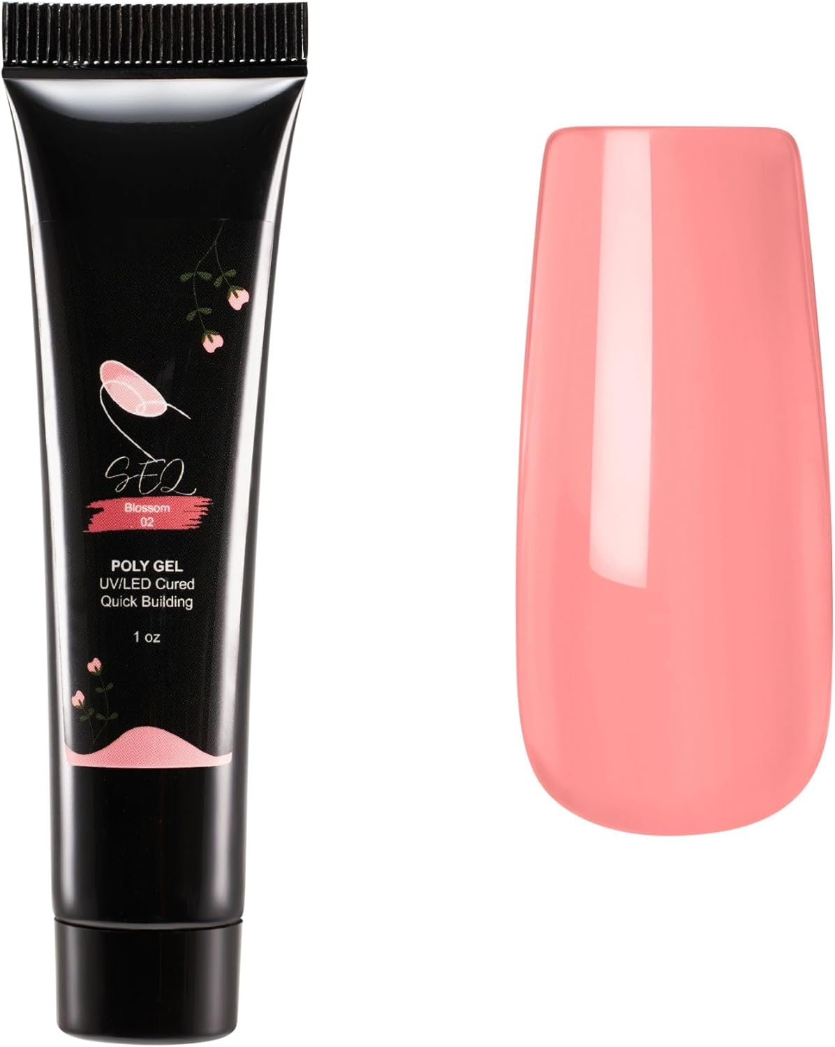 Quick.Simple.Easy SEQ Poly Extension Gel BLOSSOM Nail Enhancement Gel for Beginner & Professional Nail Art Salon, Nail Building Strengthening Gel, French Manicure, Trendy Nail Art Design GIFT BAG image number 5