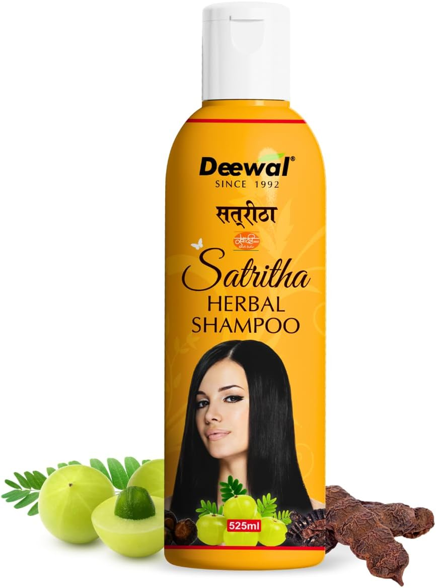 Deewal Khadi Herbal Satritha Herbal Shampoo for Men Women, 500 Ml (Pack of 1) image number 5