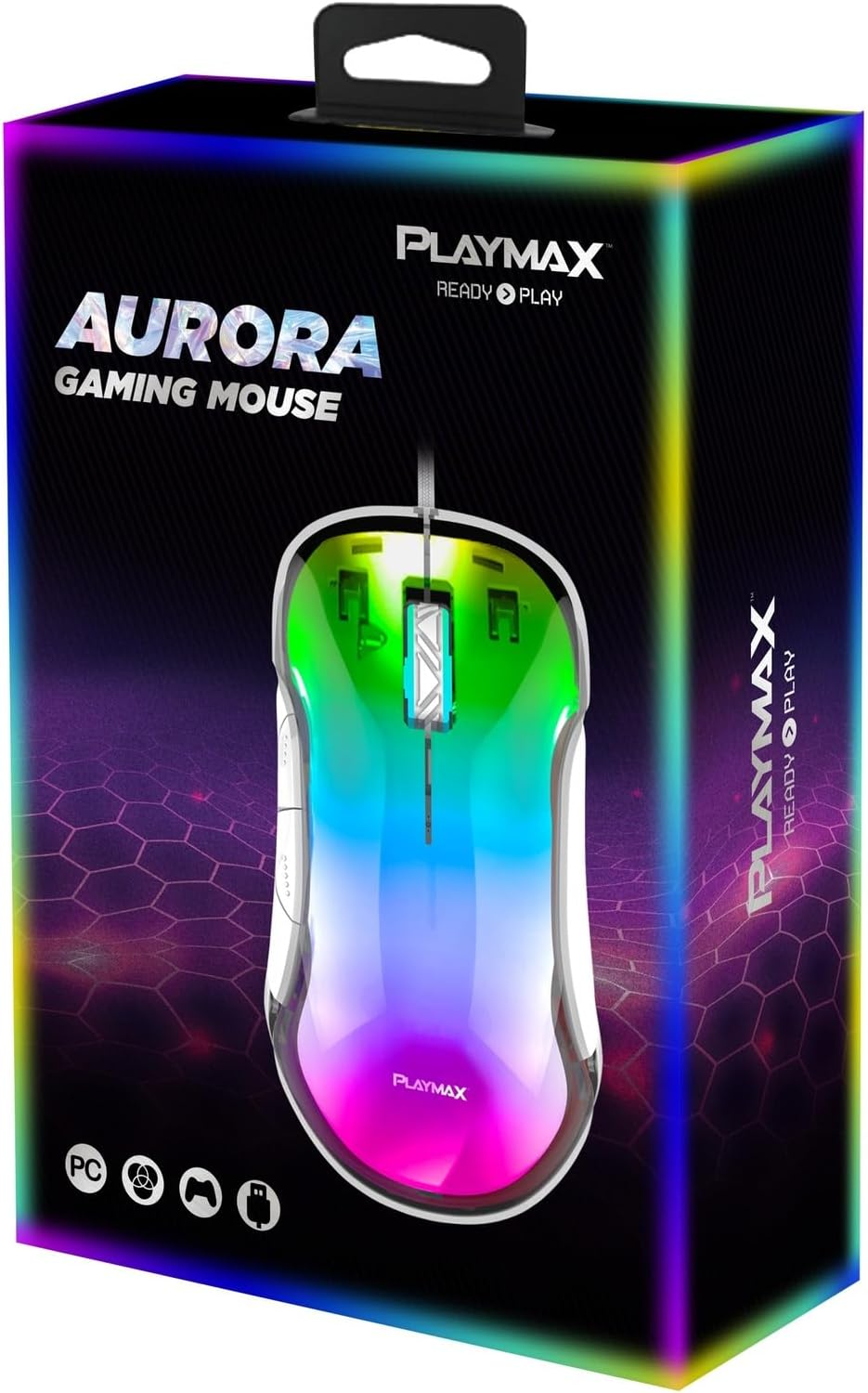 Playmax Aurora RGB USB Gaming Mouse