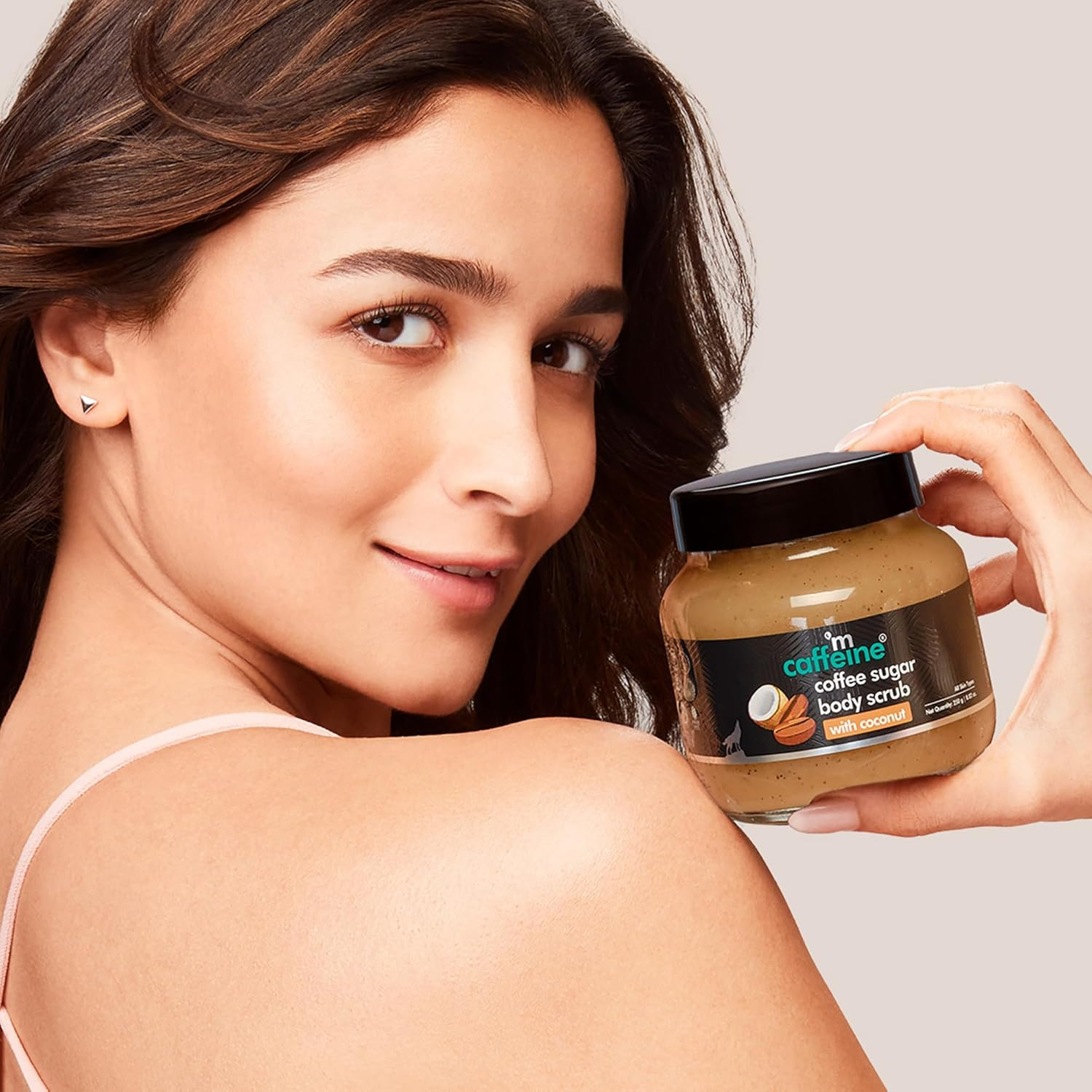 Mcaffeine Coffee Sugar Body Scrub with Coconut - Body Wash and Body Exfoliator - Reduces Cellulite and Stretch Marks - All Skin Types - 8.82 Oz image number 1