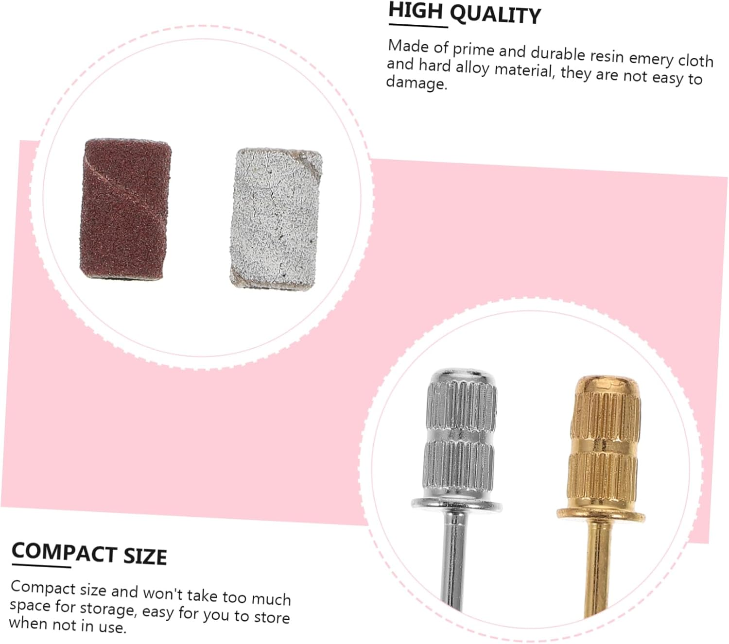 DONFAMDS Nail Sanding Bands for Manicure Kit Nail Drill Machine Art Polishing Tools image number 3