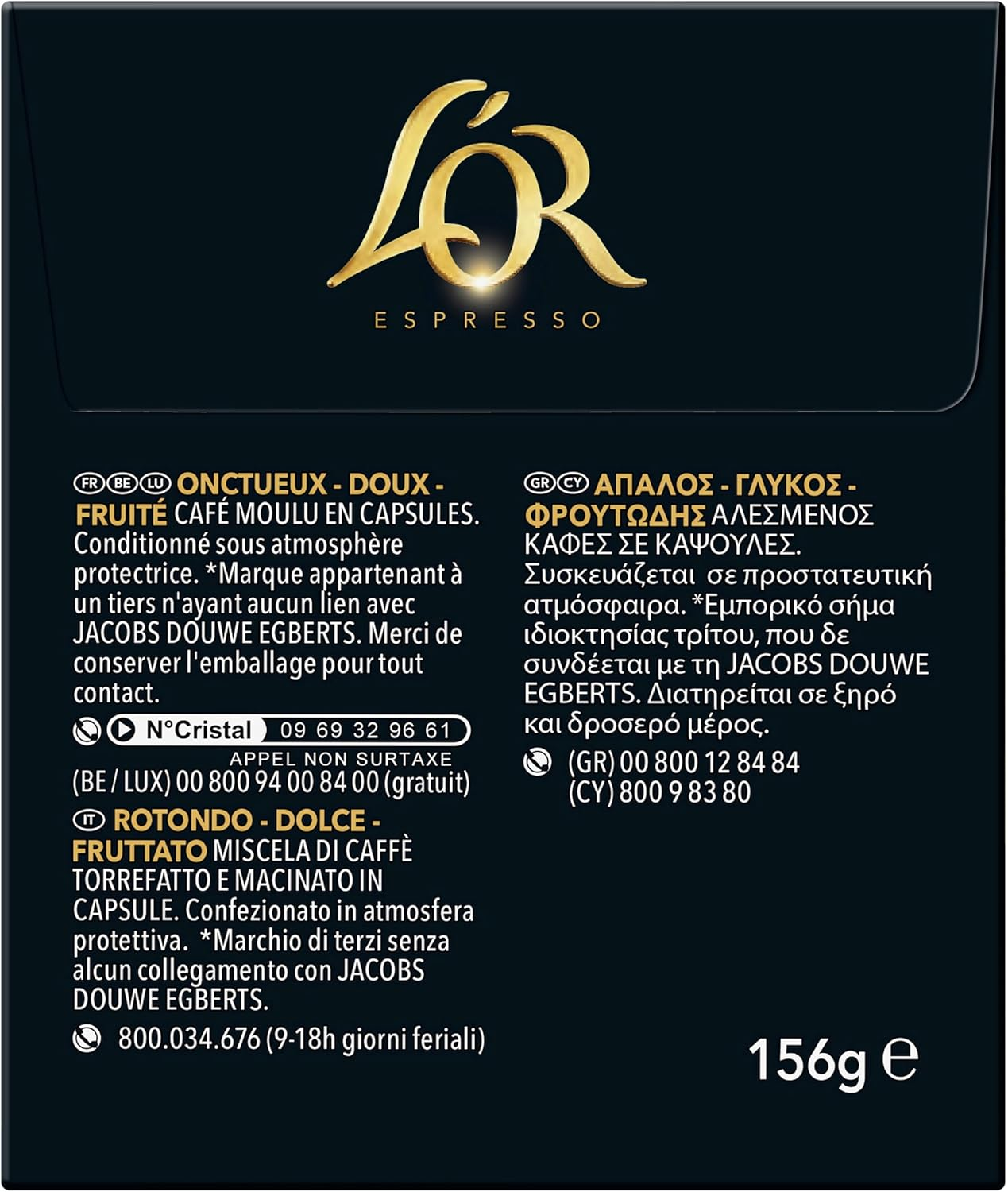 L'OR Espresso Colombia - Intensity 8 - Aluminium Capsules Compatible with Nespresso Machines (5 X 30 Pods Pack) image number 2