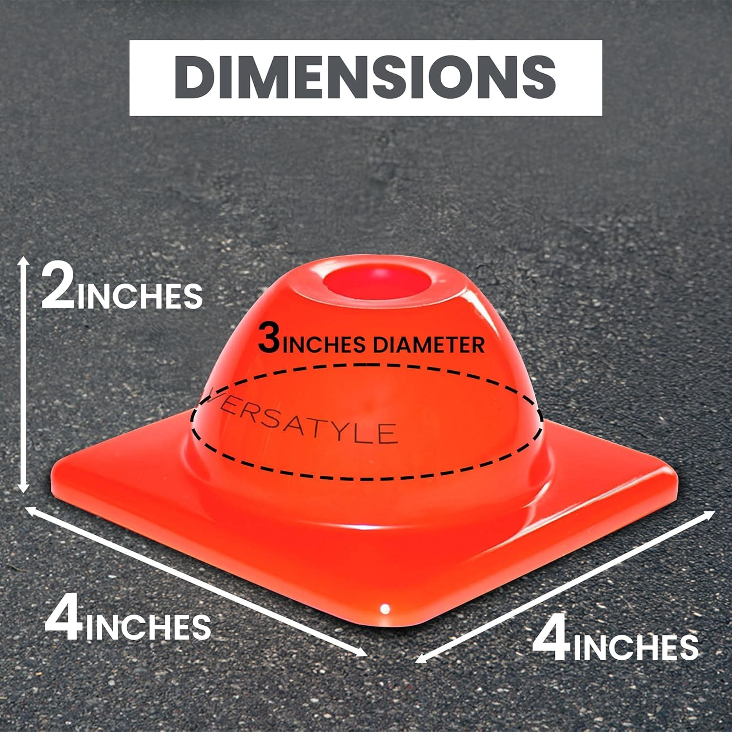 Purifyou Kamelkone Agility Training & Motorcycle Cones for Sports & Kids | Set of 12 Premium Green/Orange Plastic Cones, for Bikes, Traffic & Soccer image number 1